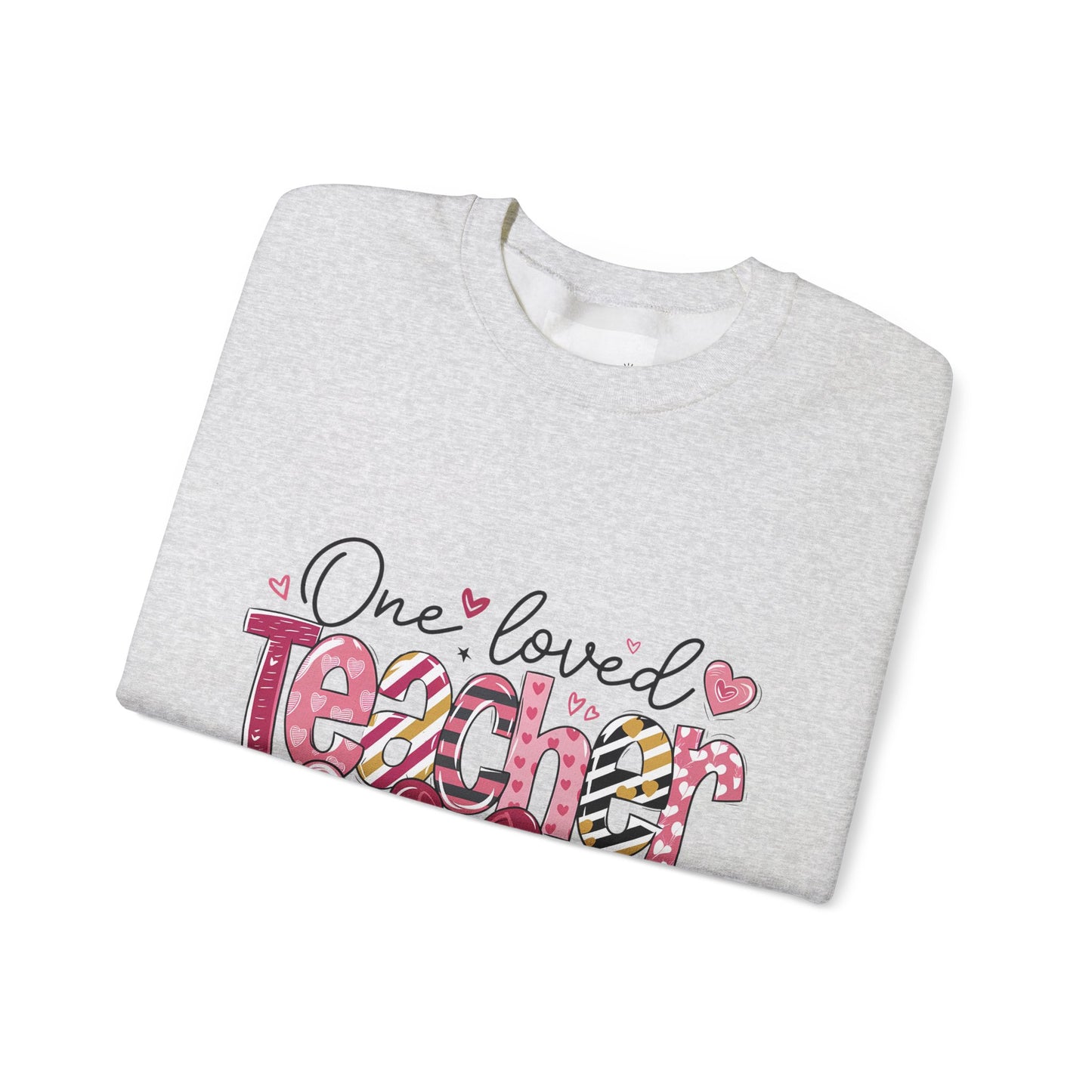 One Loved Teacher Sweatshirt, Gift for Teacher, Educational Apparel, Teacher Appreciation, Classroom Style, Unisex Crewneck