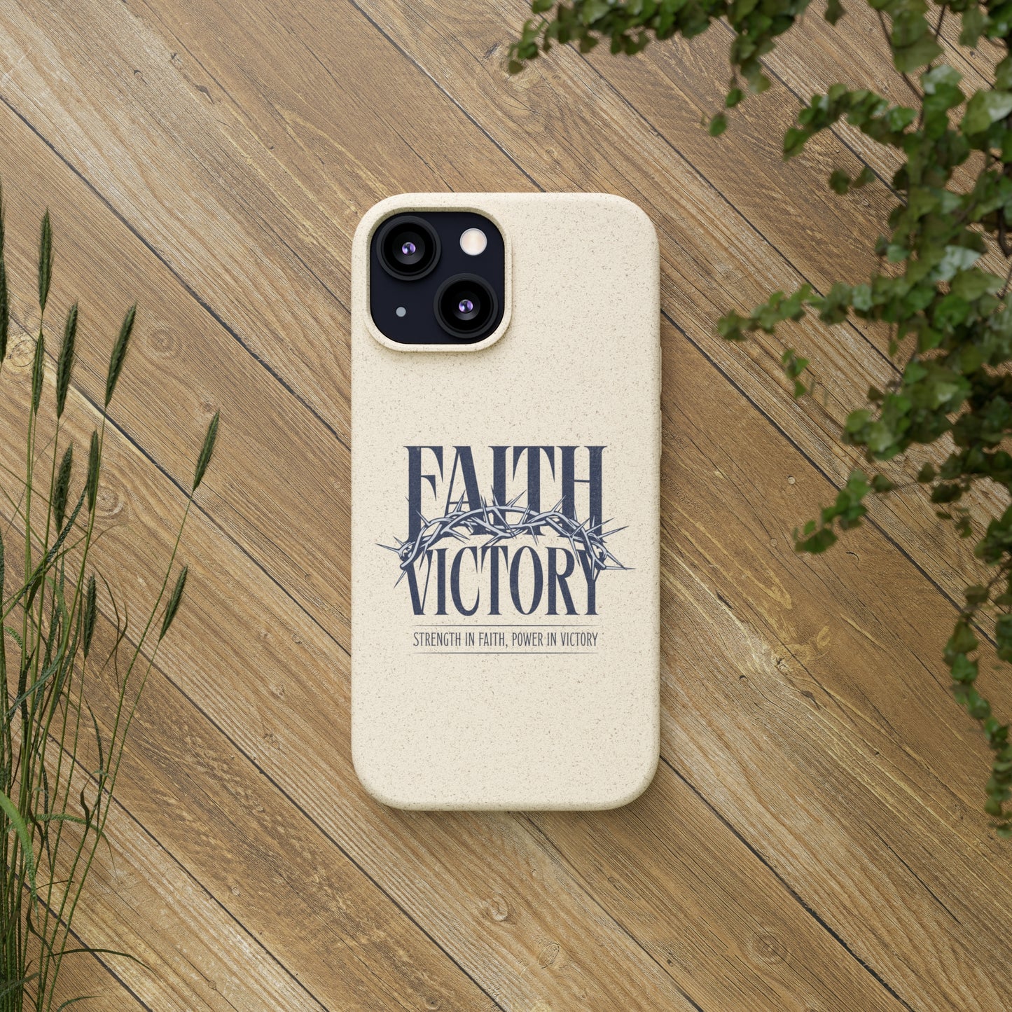 Biodegradable Phone Case - Faith & Victory Design