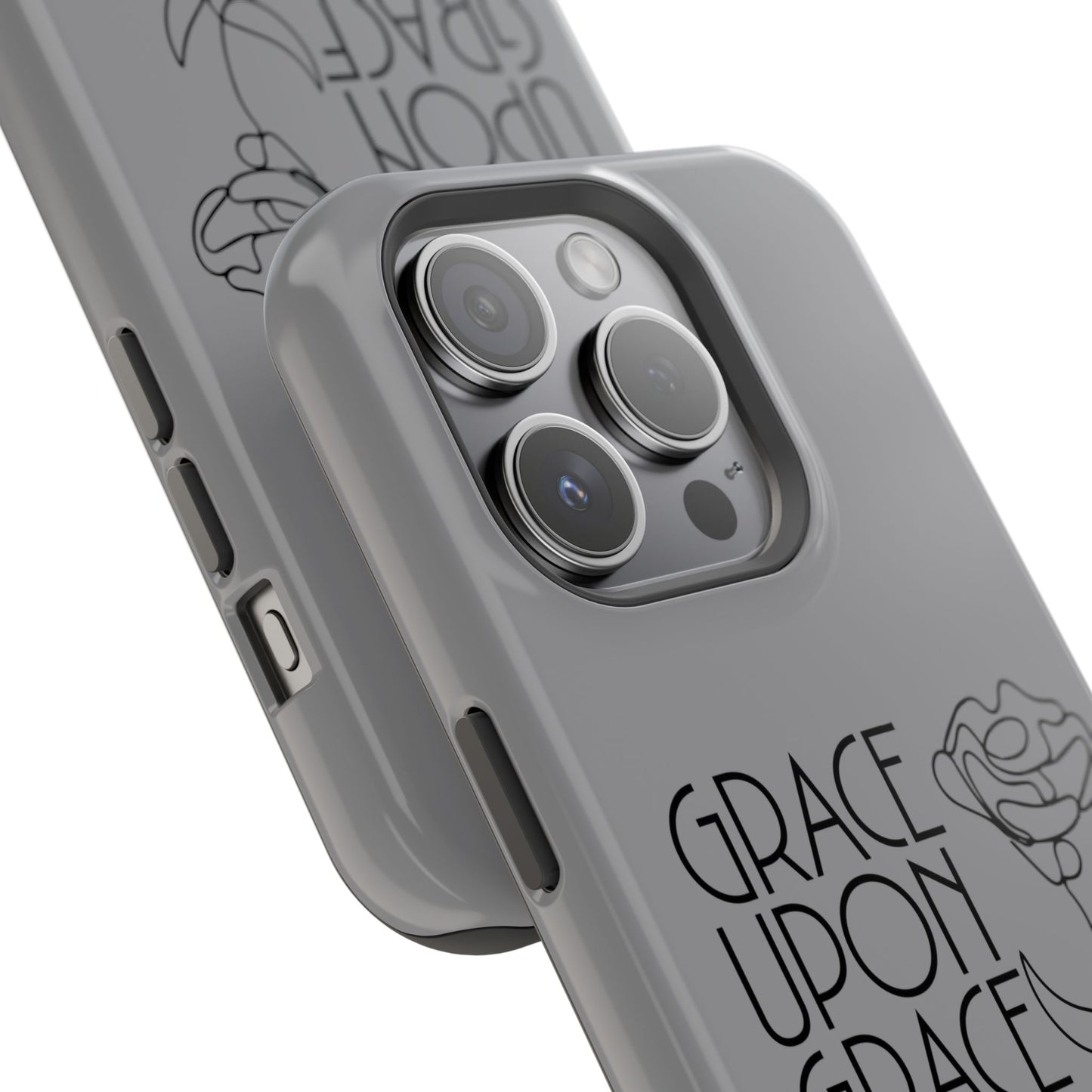 Inspirational Magnetic Phone Case - 'Grace Upon Grace' Design