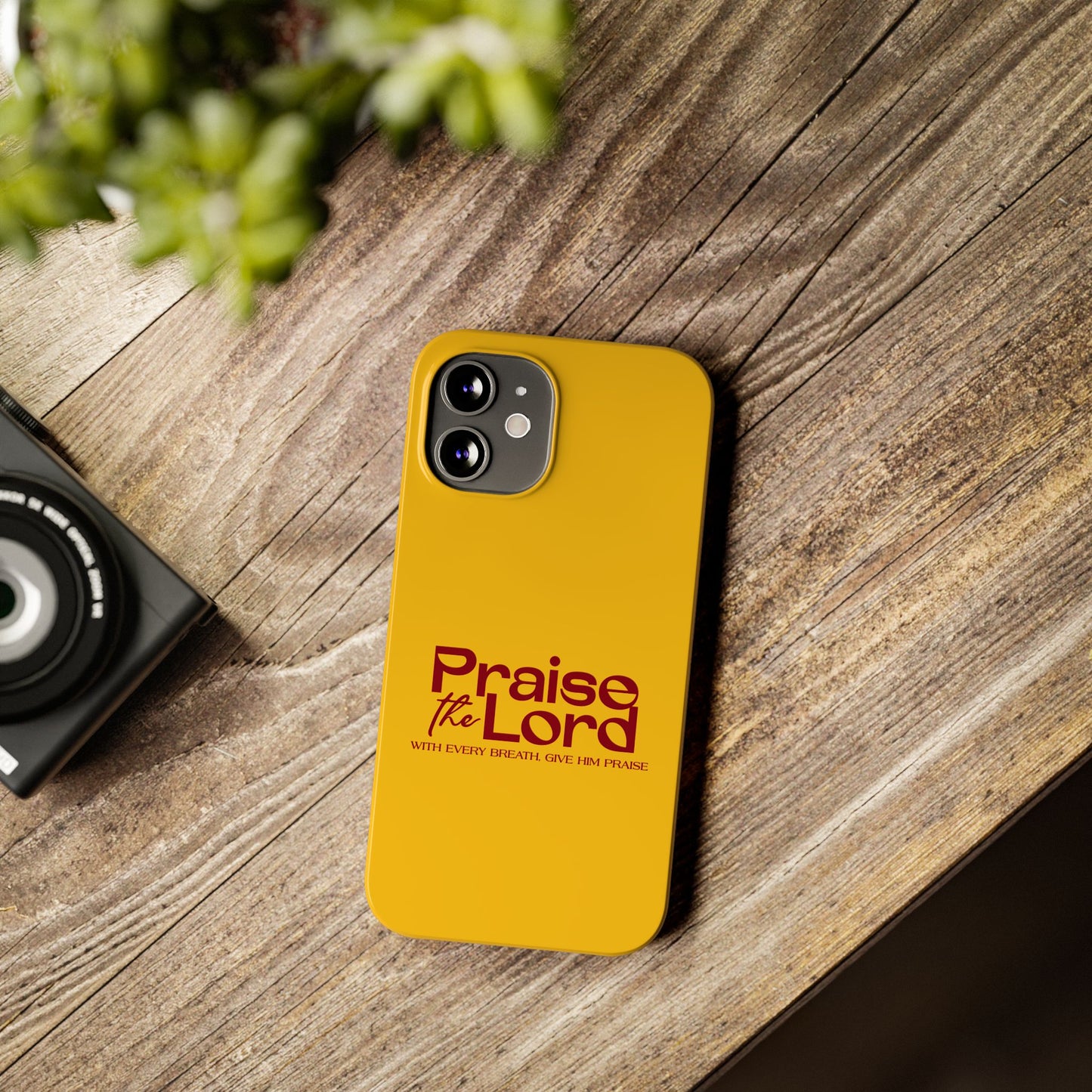 Praise the Lord Slim Phone Case - Inspirational Christian Design