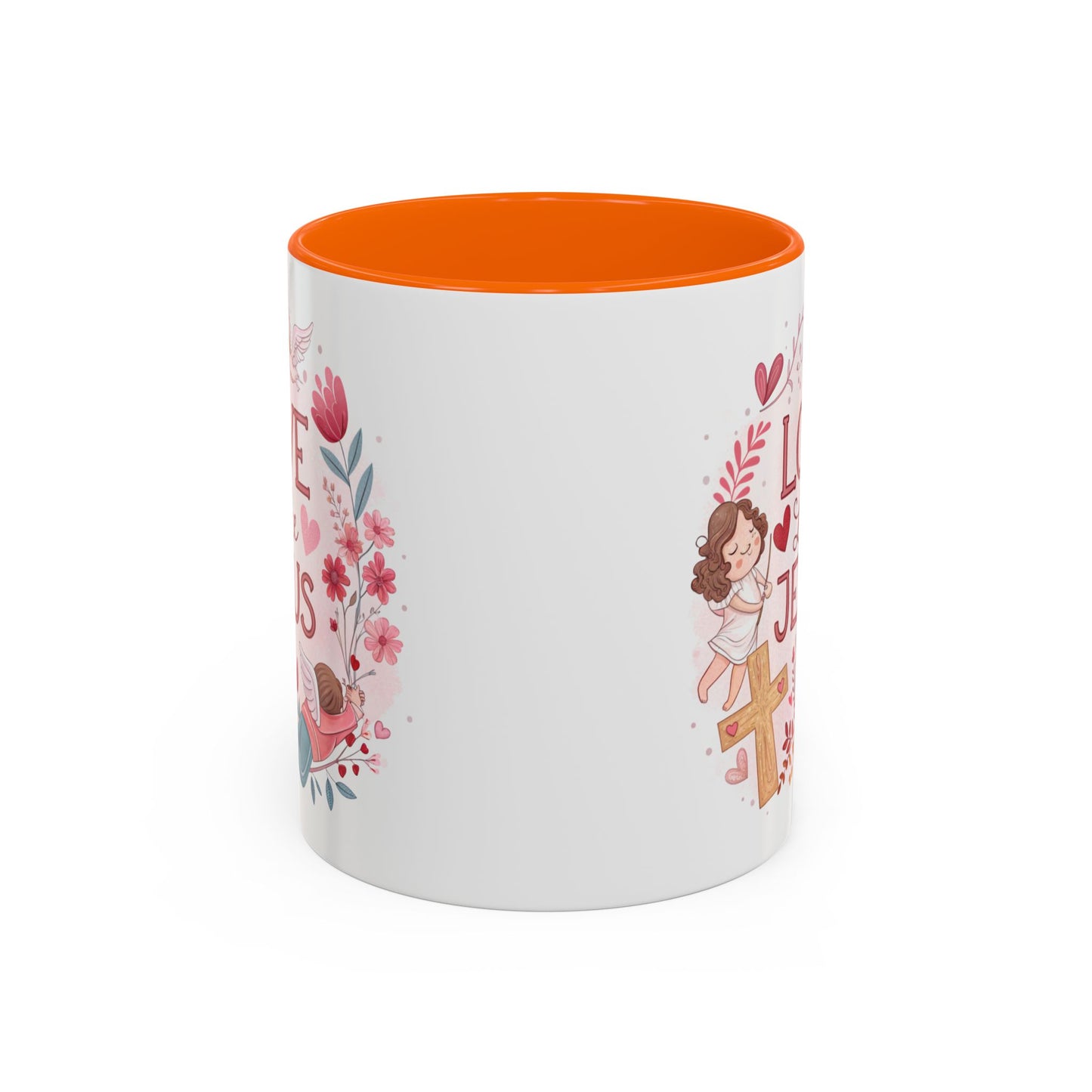Inspirational Accent Coffee Mug - "Love Like Jesus" Design, Motivational Gift for Christians, Religious Home Decor, Unique Coffee Lover's