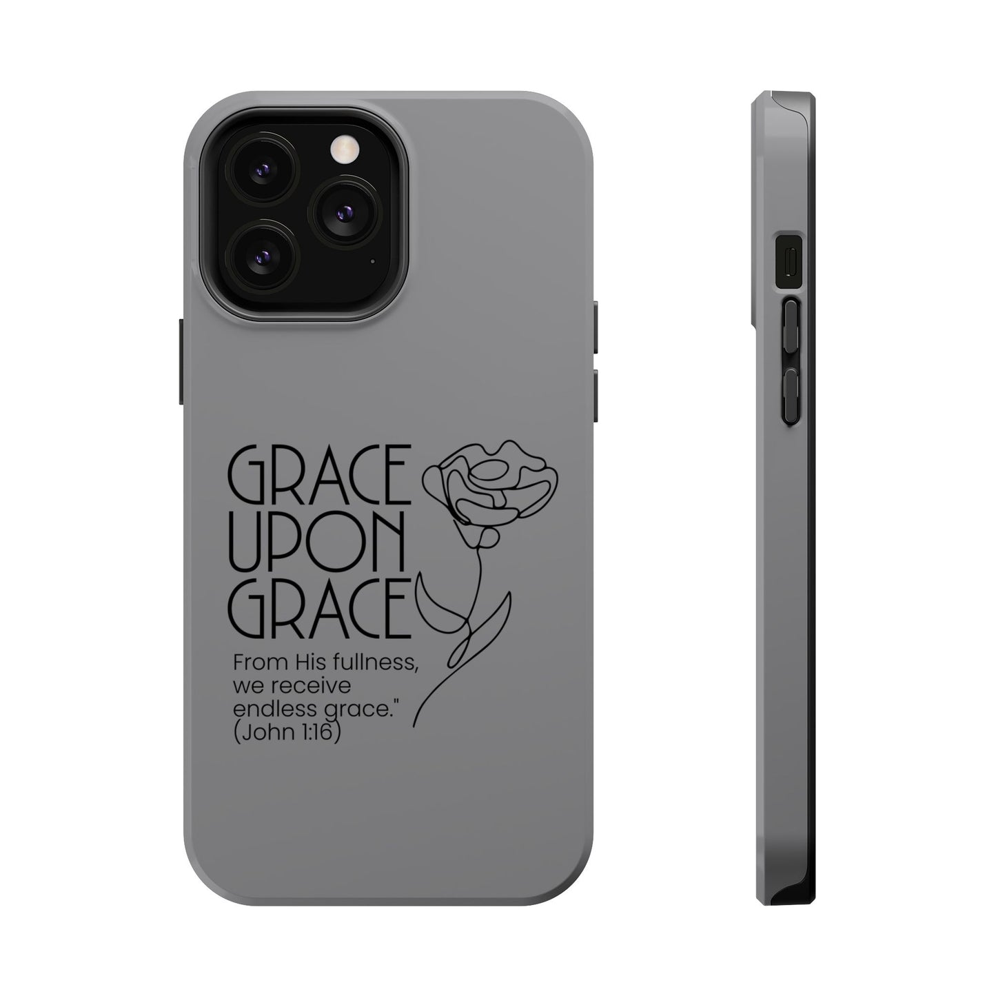 Inspirational Magnetic Phone Case - 'Grace Upon Grace' Design