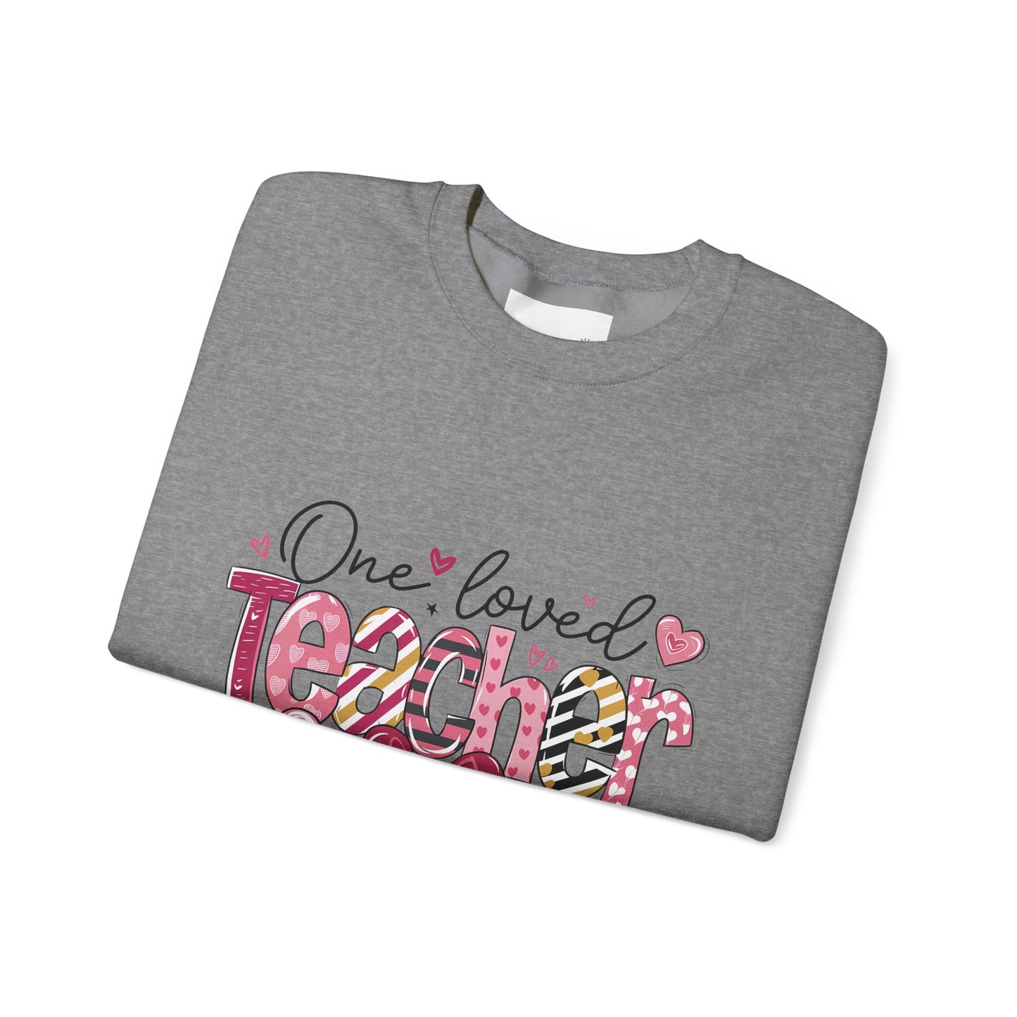 One Loved Teacher Sweatshirt, Gift for Teacher, Educational Apparel, Teacher Appreciation, Classroom Style, Unisex Crewneck