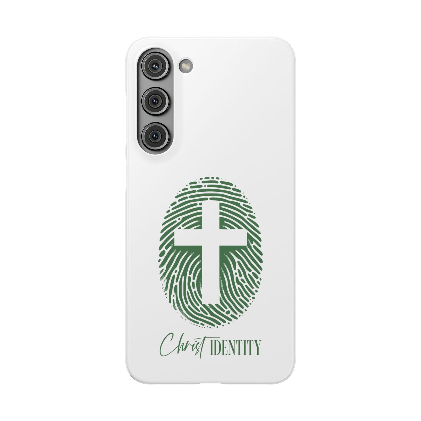 Inspirational Christ Identity Snap Case - Faith-Based Phone Cover