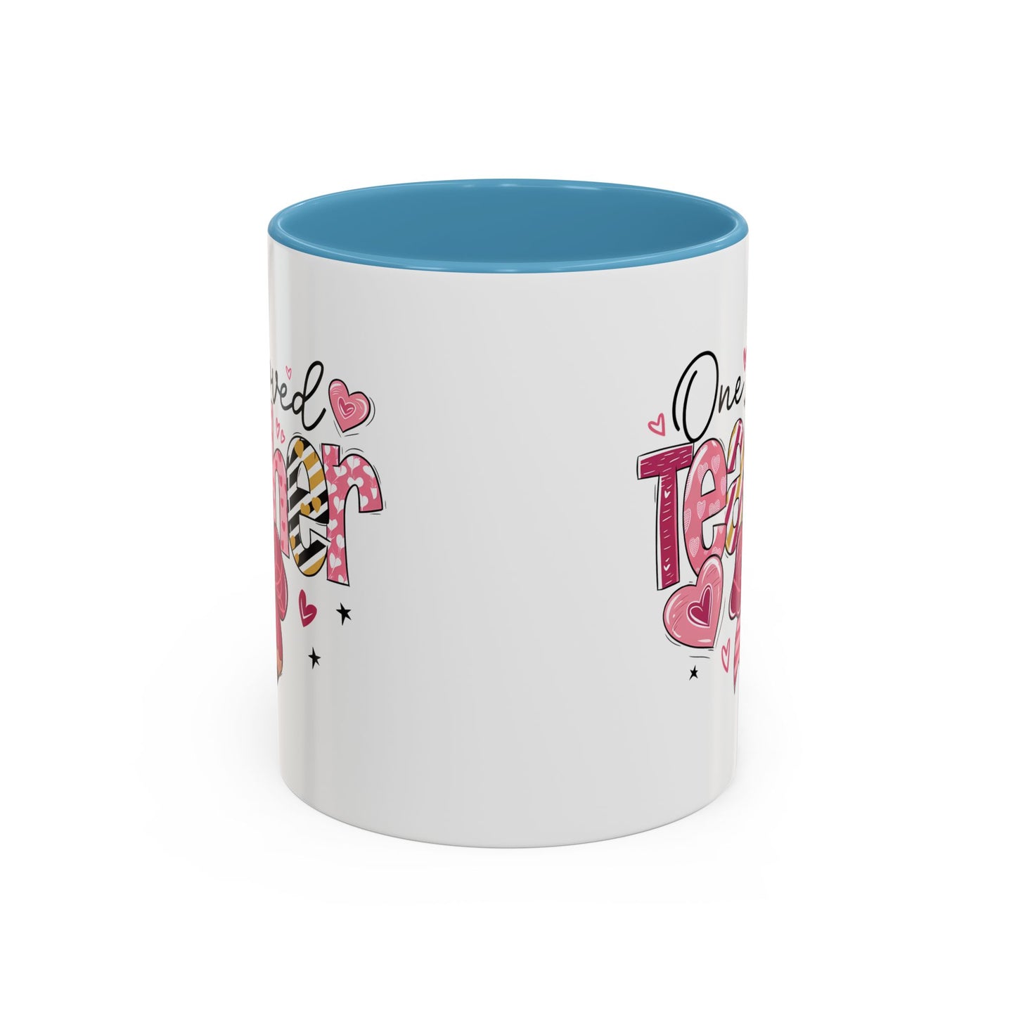 Cute Teacher Coffee Mug - One Loved Teacher Gift, Teacher Appreciation, Back to School, Inspirational Mug, Classroom Decor