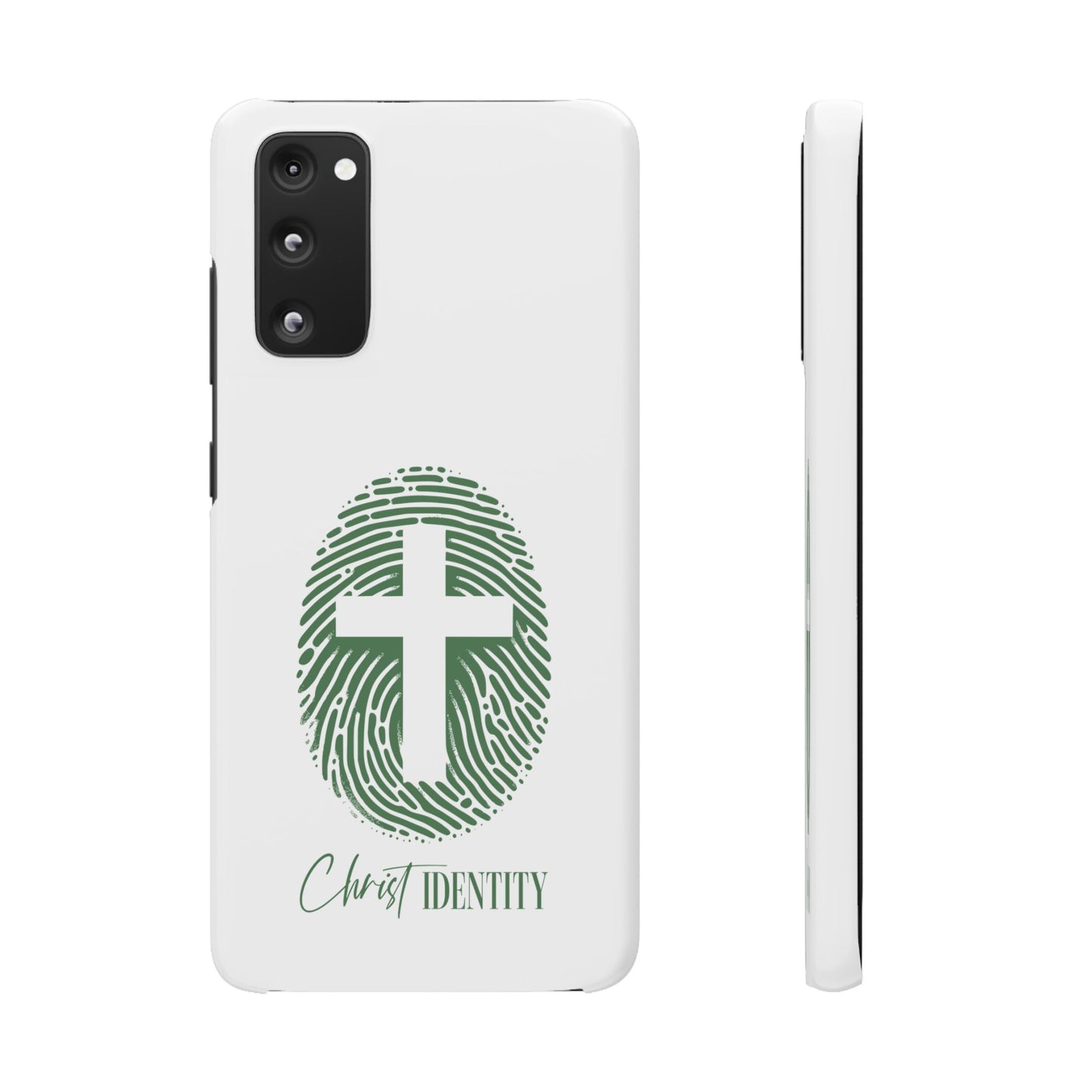Inspirational Christ Identity Snap Case - Faith-Based Phone Cover
