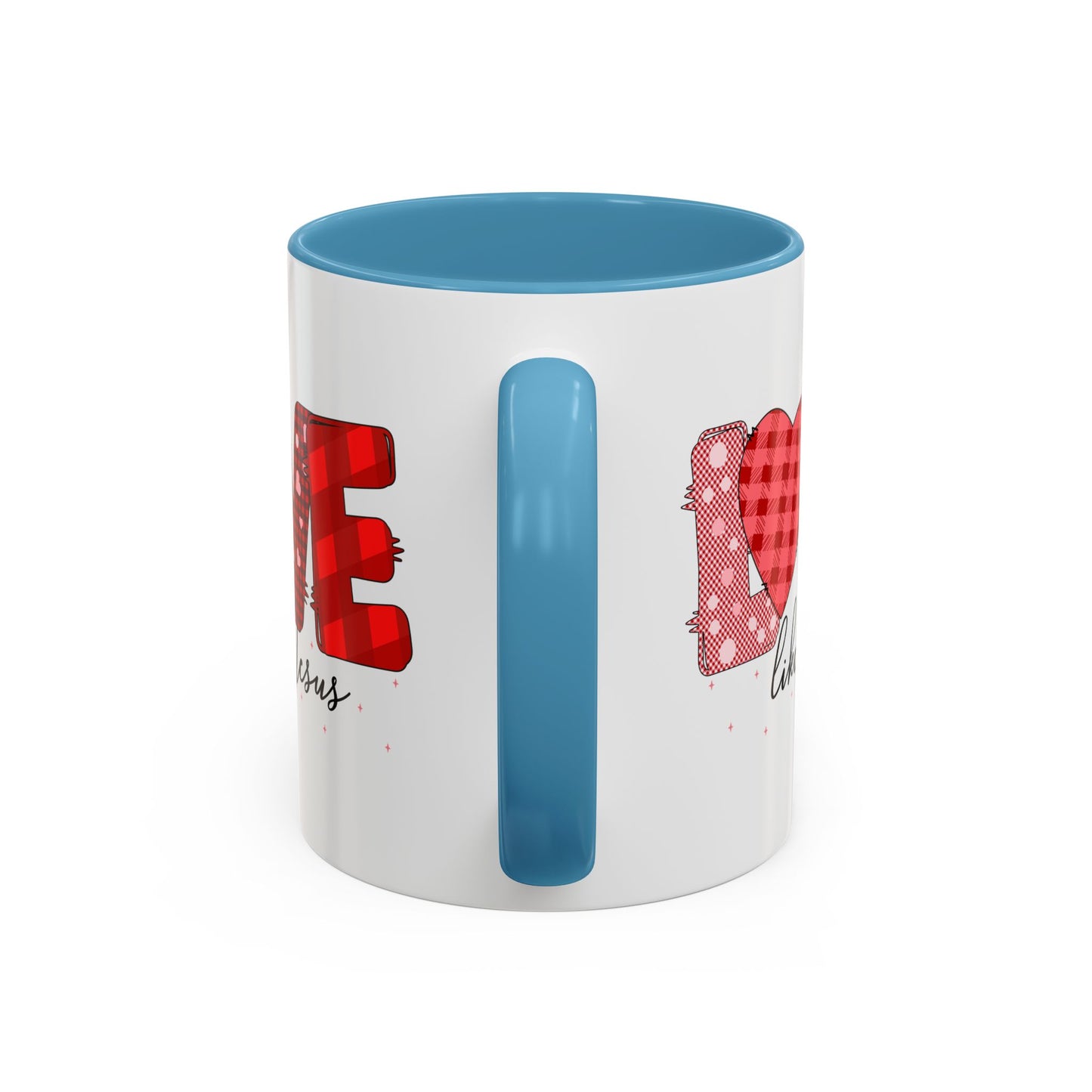 Love Like Jesus Accent Coffee Mug - Perfect Gift for Coffee Lovers, Inspirational Mug for Holidays, Home Décor, Christian Gifts, Home