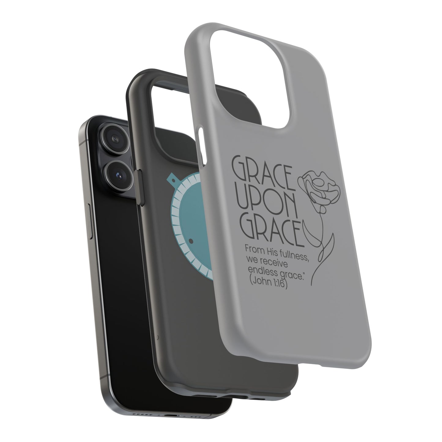 Inspirational Magnetic Phone Case - 'Grace Upon Grace' Design