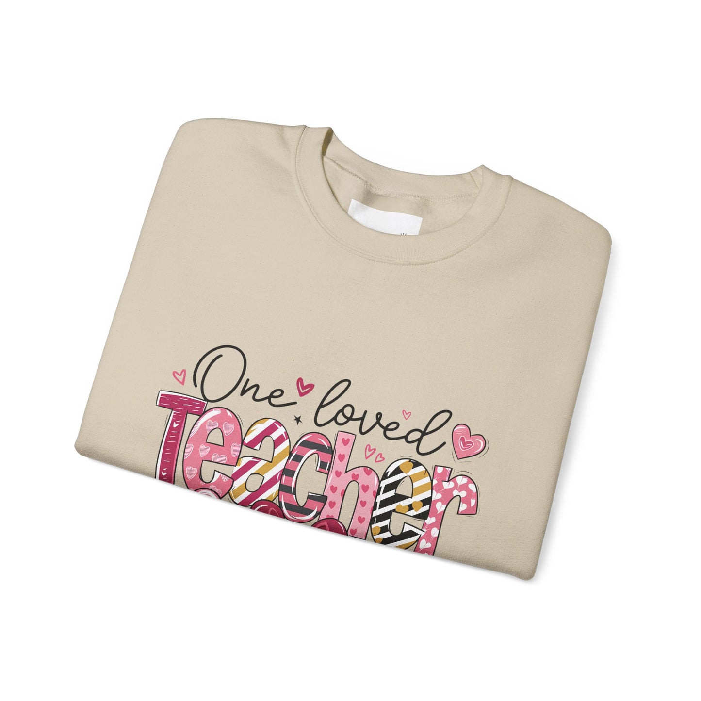 One Loved Teacher Sweatshirt, Gift for Teacher, Educational Apparel, Teacher Appreciation, Classroom Style, Unisex Crewneck