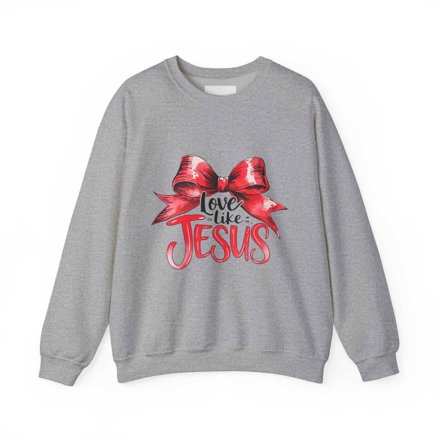 Love Like Jesus Sweatshirt | Inspirational Crewneck | Faith-Based Apparel | Christian Gift | Cozy Church Wear, Religious Motivation,