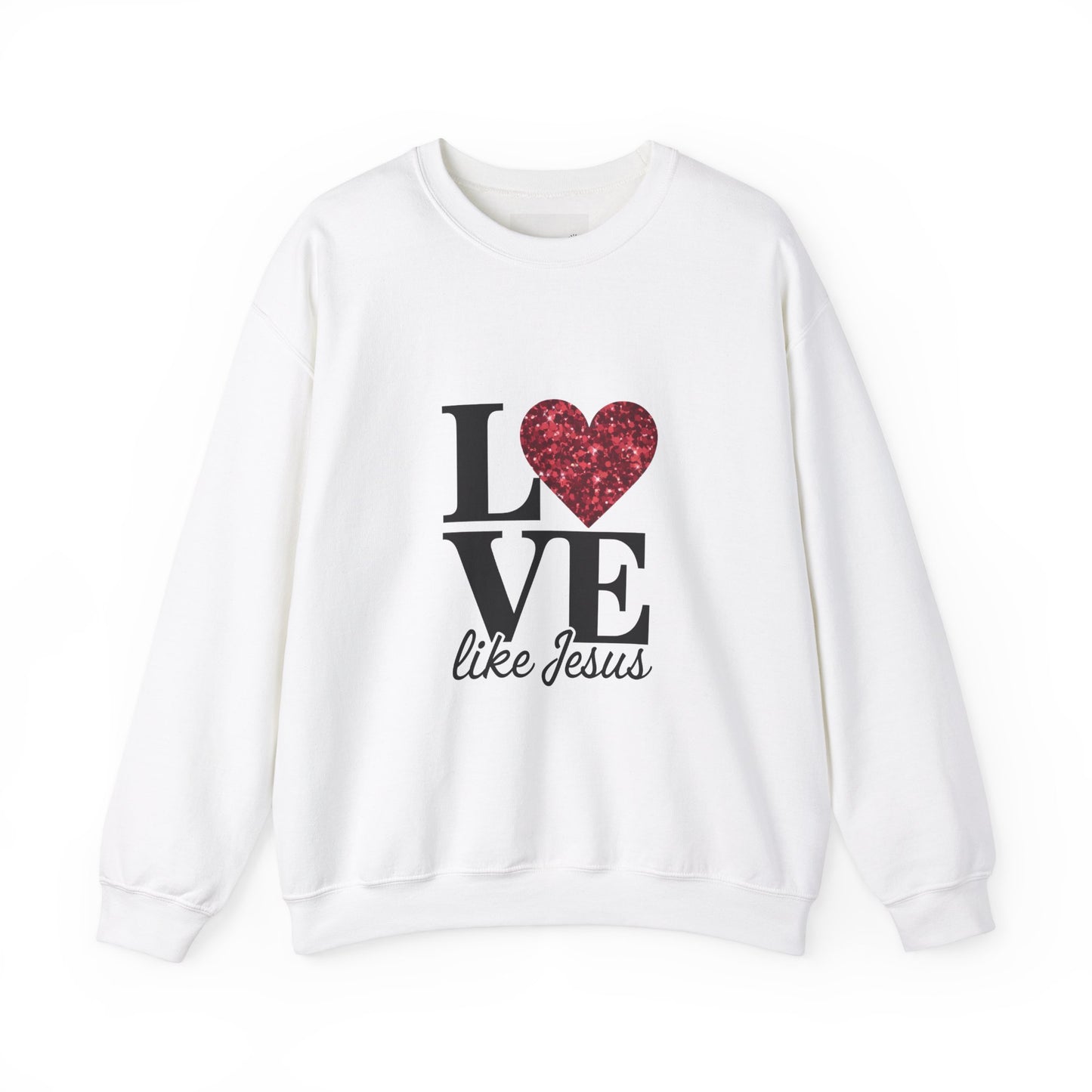 Love Like Jesus Crewneck Sweatshirt, Cozy Christian Apparel, Faith-Based Gift, Religious Fashion, Unisex Sweatshirt