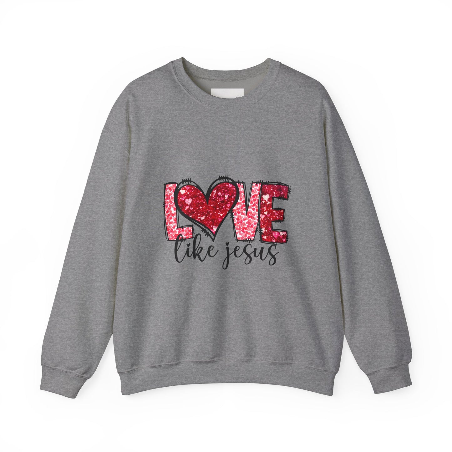 Love Like Jesus Crewneck Sweatshirt, Faithful Christians Gift, Cozy Christian Apparel, Inspirational Sweatshirt, Religious Gifts
