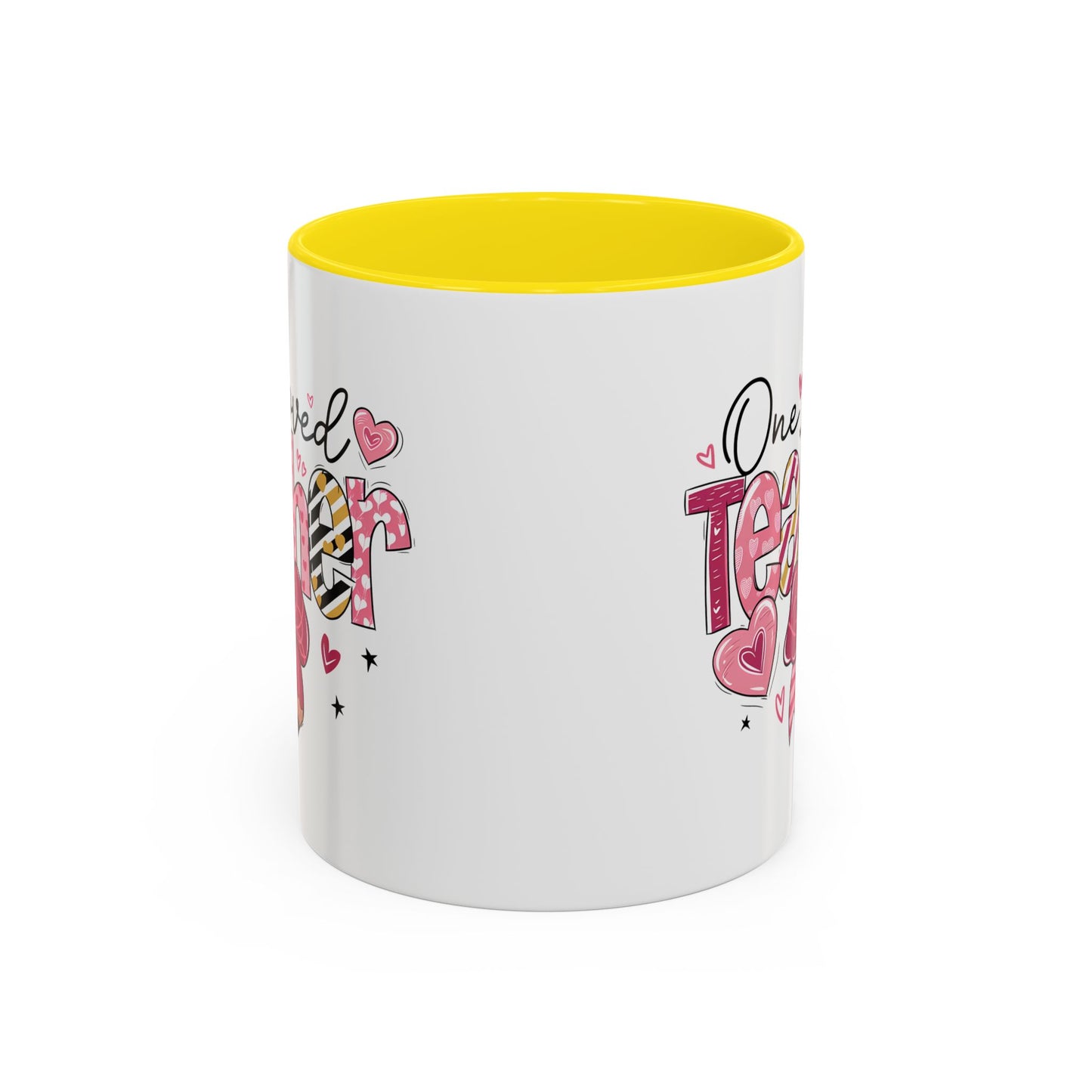 Cute Teacher Coffee Mug - One Loved Teacher Gift, Teacher Appreciation, Back to School, Inspirational Mug, Classroom Decor