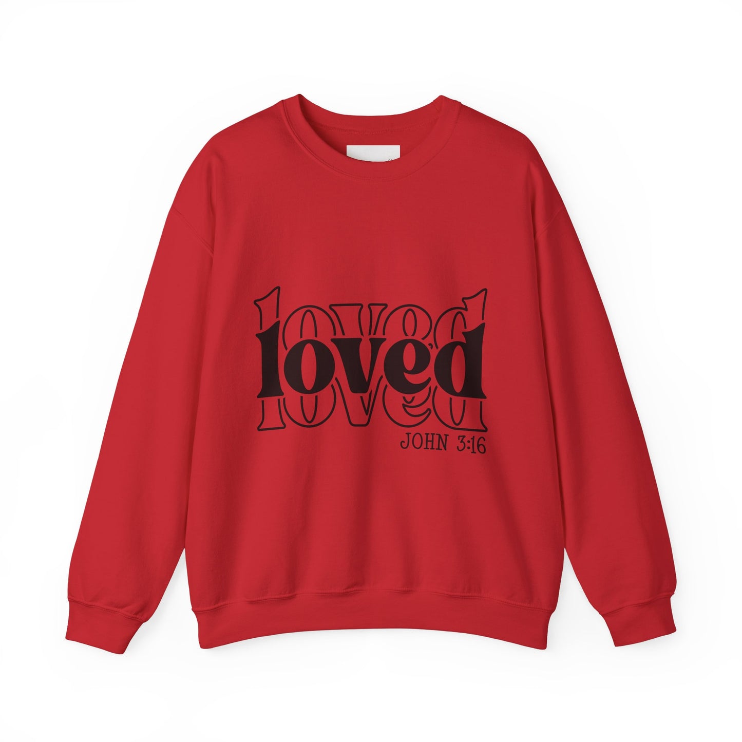 Loved Crewneck Sweatshirt | Cozy Christian Apparel, Perfect for Faith Events, Gift for Her, Church Outfits, Inspirational Fashion
