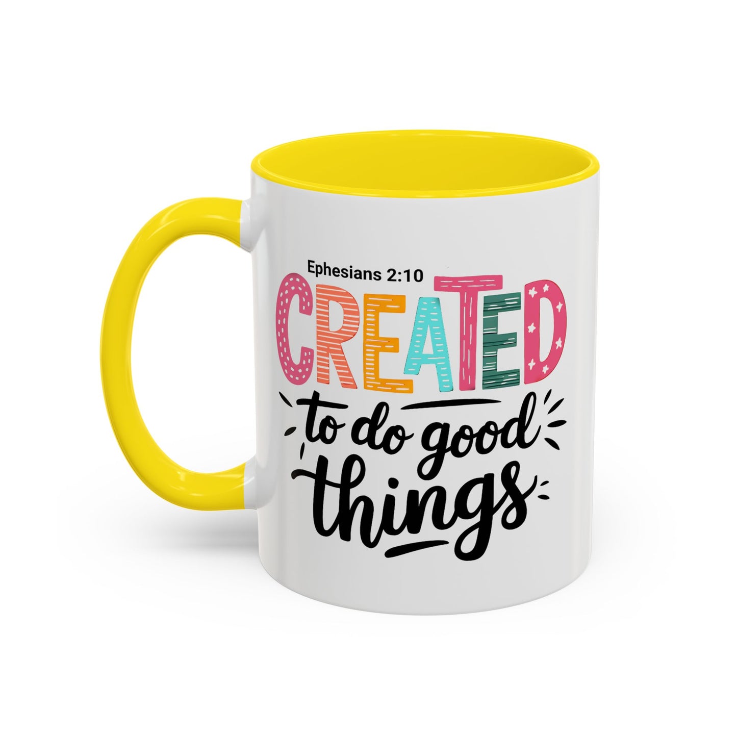 Inspirational Accent Coffee Mug - Perfect for Gifts, Home Decor, Faith-Based Inspirations, Motivational Quotes, Christian Encouragement