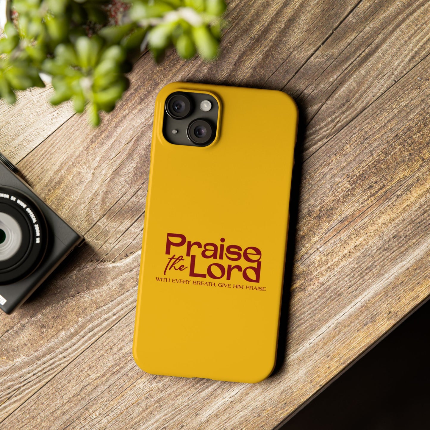 Praise the Lord Slim Phone Case - Inspirational Christian Design