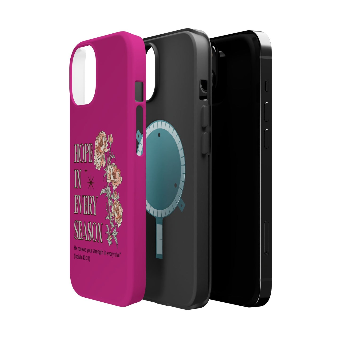 Inspirational Floral Magnetic Tough Case - "Hope in Every Season"