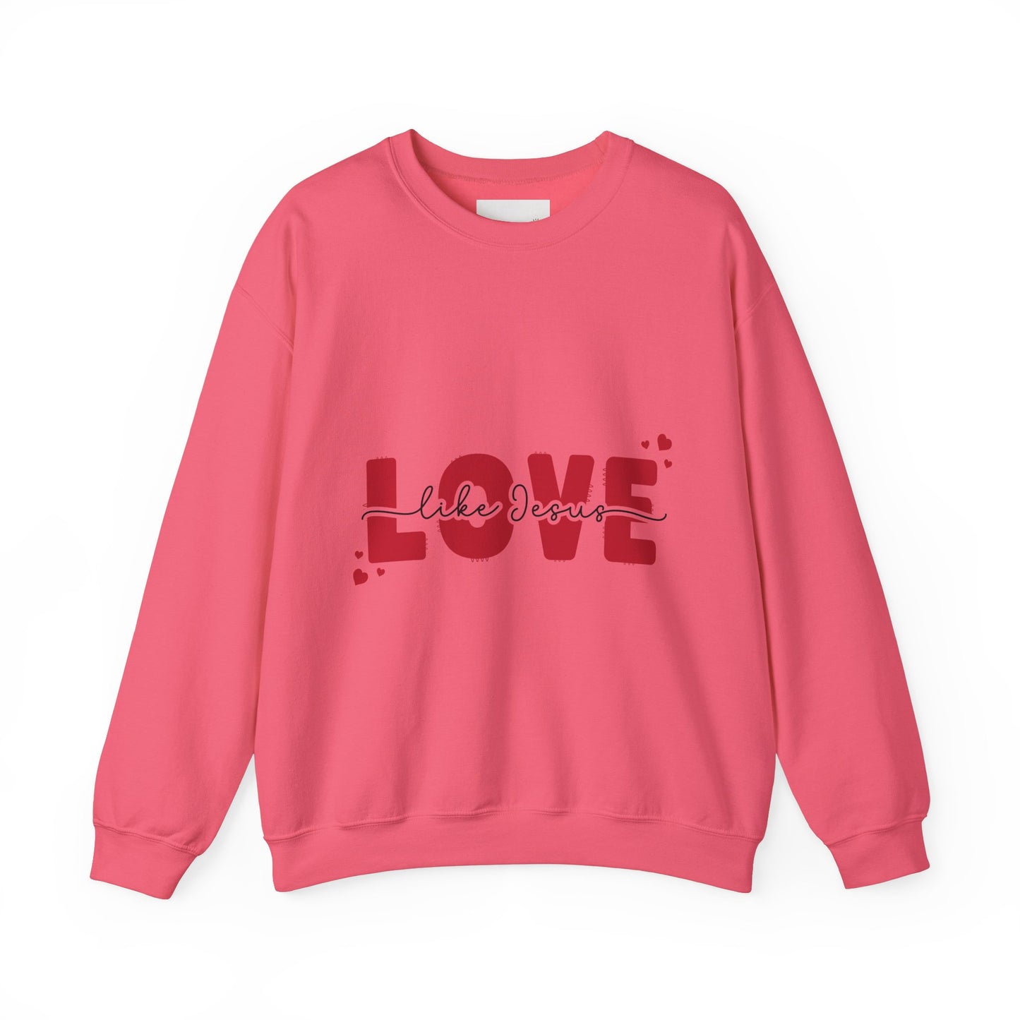 Love Like Jesus Crewneck Sweatshirt - Cozy Christian Apparel for Everyday Faith, Perfect for Gifts, Church Events, Valentine's Day