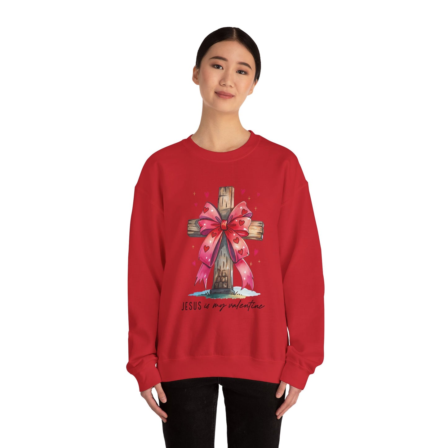 Faith-Inspired Crewneck Sweatshirt, Cozy Christian Gift, Jesus Love Apparel, Church Sweatshirt, Cute Casual Outfit