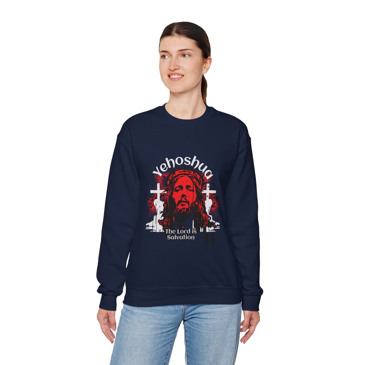Yehoshua Lord is salvation, Christian Apparel, Motivational Gift, Religious Clothing, Layering Essential, Faith-Based Fashion