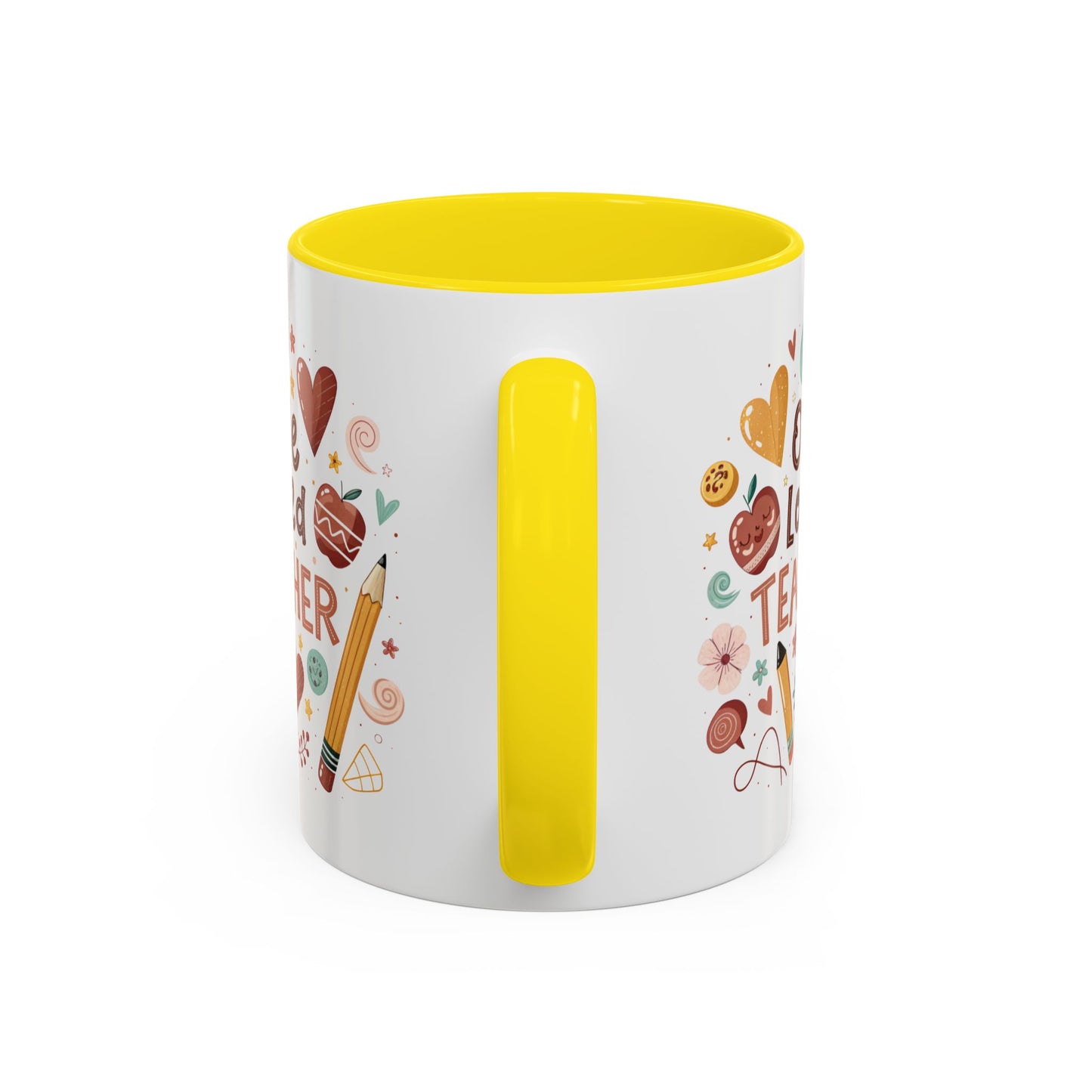 Teacher Appreciation Coffee Mug, Cute Gift for Educators, One Loved Teacher, Ideal for Birthdays and Holidays, Fun and Colorful