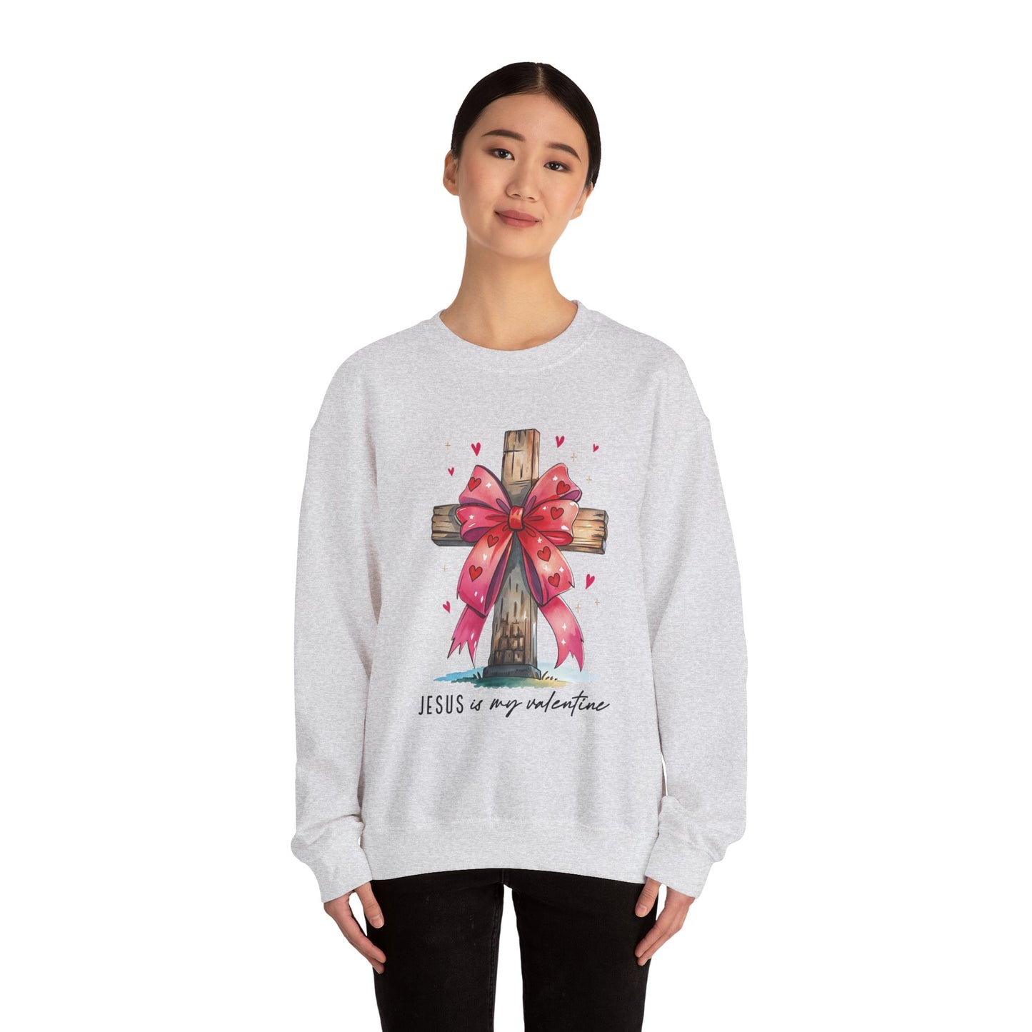 Faith-Inspired Crewneck Sweatshirt, Cozy Christian Gift, Jesus Love Apparel, Church Sweatshirt, Cute Casual Outfit