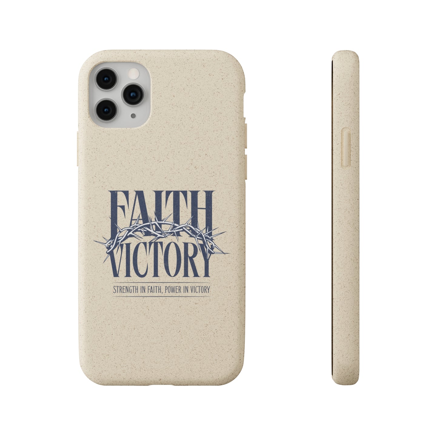Biodegradable Phone Case - Faith & Victory Design