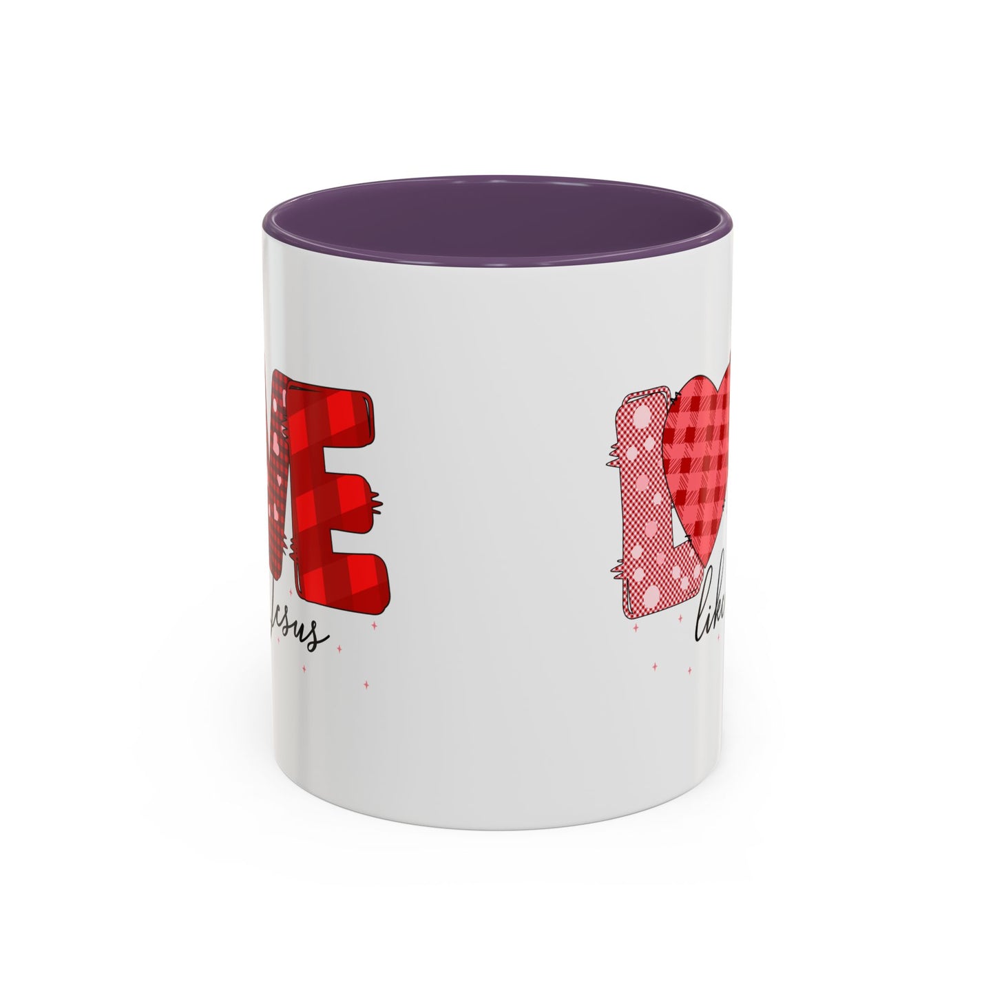 Love Like Jesus Accent Coffee Mug - Perfect Gift for Coffee Lovers, Inspirational Mug for Holidays, Home Décor, Christian Gifts, Home