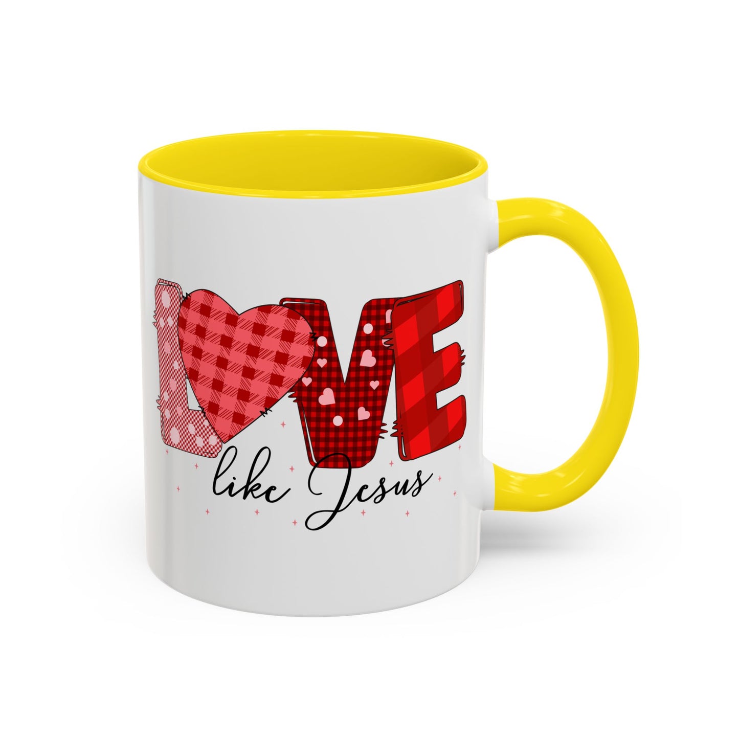 Love Like Jesus Accent Coffee Mug - Perfect Gift for Coffee Lovers, Inspirational Mug for Holidays, Home Décor, Christian Gifts, Home