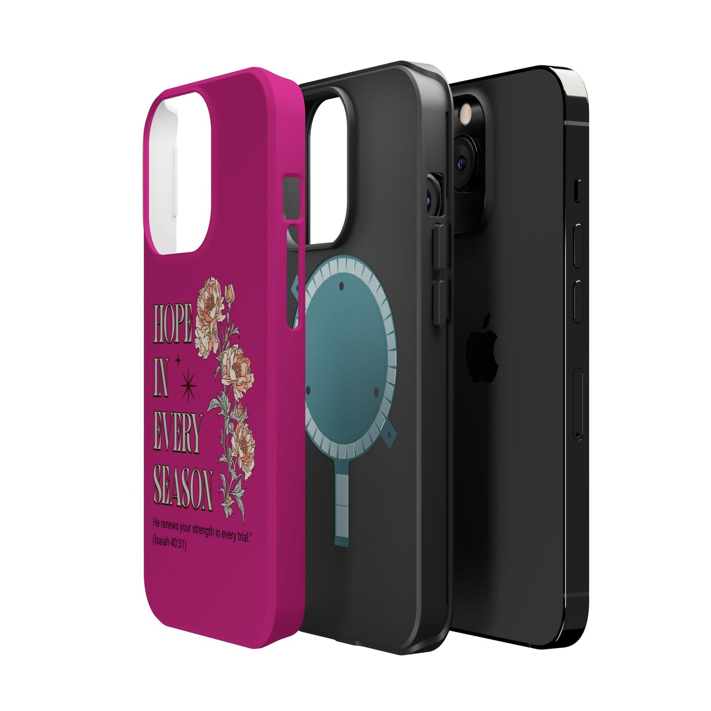 Inspirational Floral Magnetic Tough Case - "Hope in Every Season"