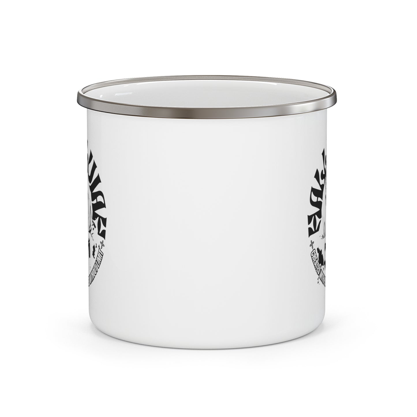 Inspirational Enamel Camping Mug - Perfect for Outdoor Adventures & Spiritual Reflection