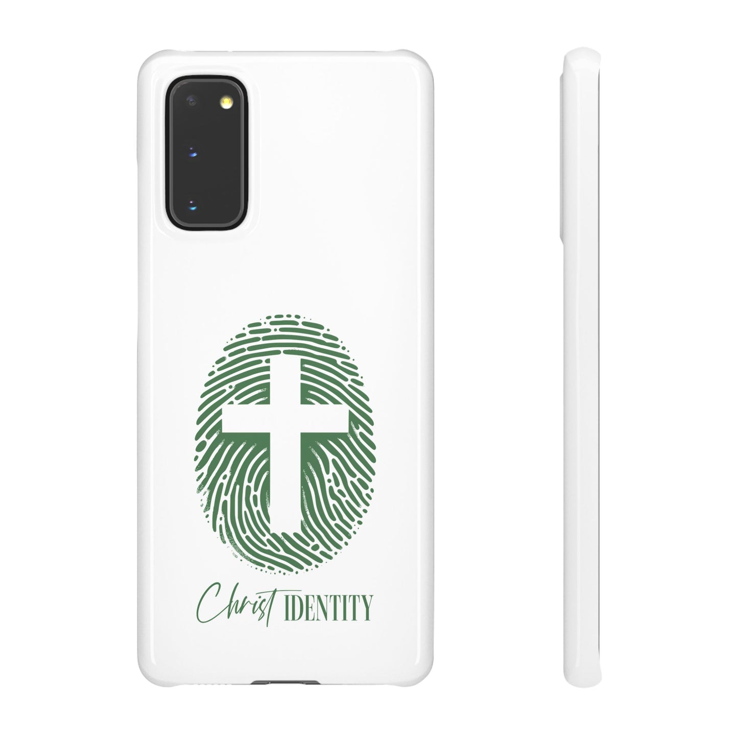 Inspirational Christ Identity Snap Case - Faith-Based Phone Cover