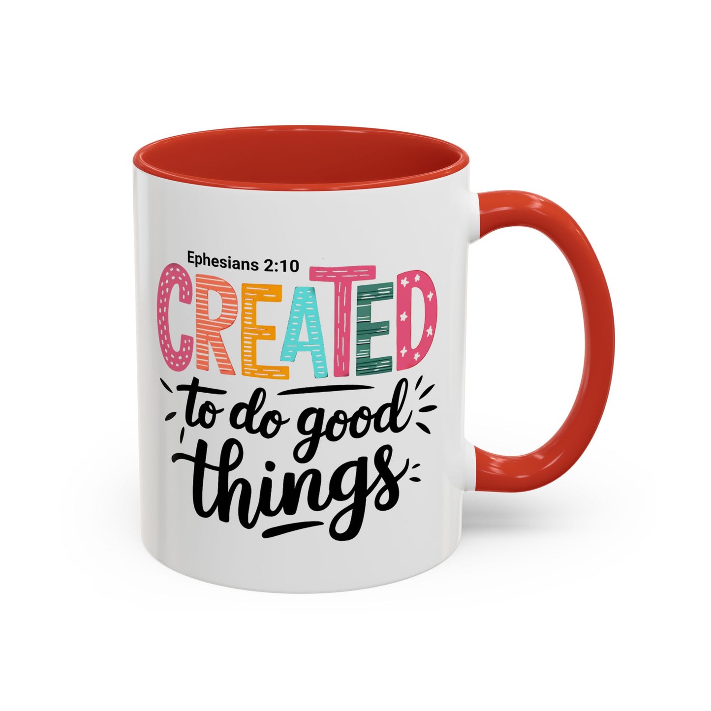 Inspirational Accent Coffee Mug - Perfect for Gifts, Home Decor, Faith-Based Inspirations, Motivational Quotes, Christian Encouragement