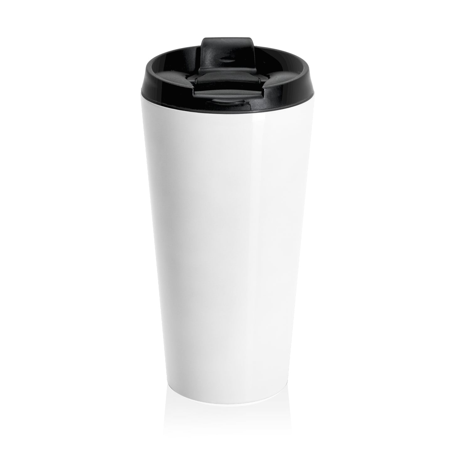 Inspirational Faith Travel Mug - Stainless Steel with 'Faith in Faith, Power in Prayer' Design