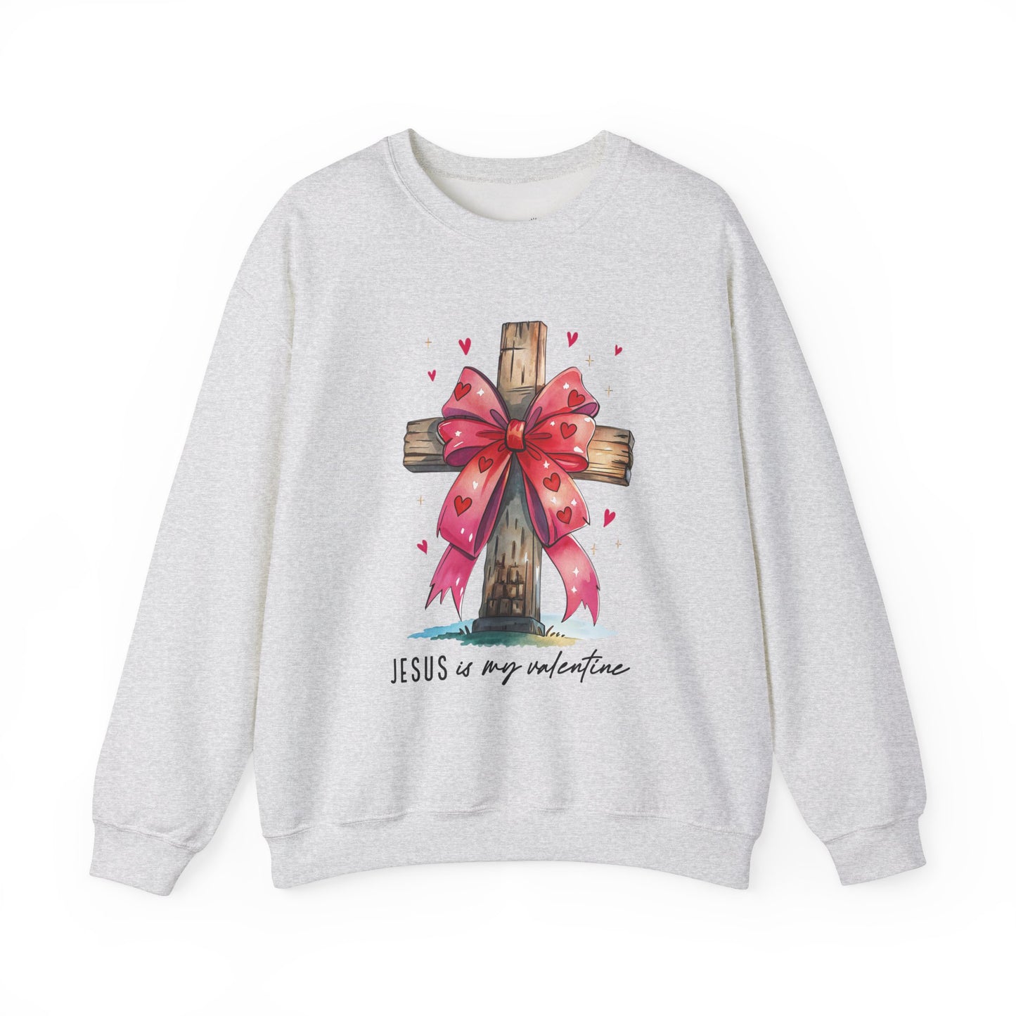 Faith-Inspired Crewneck Sweatshirt, Cozy Christian Gift, Jesus Love Apparel, Church Sweatshirt, Cute Casual Outfit