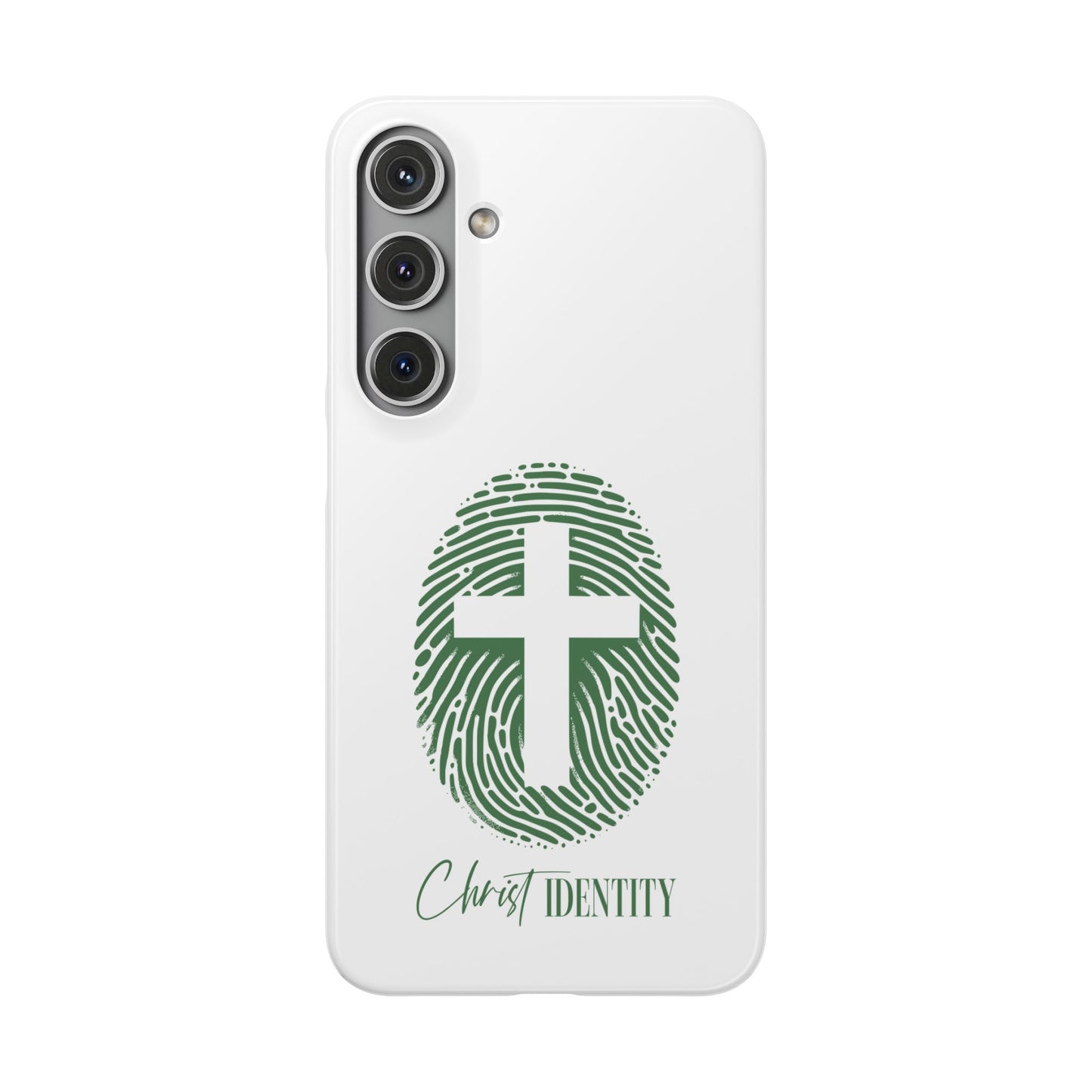 Inspirational Christ Identity Snap Case - Faith-Based Phone Cover