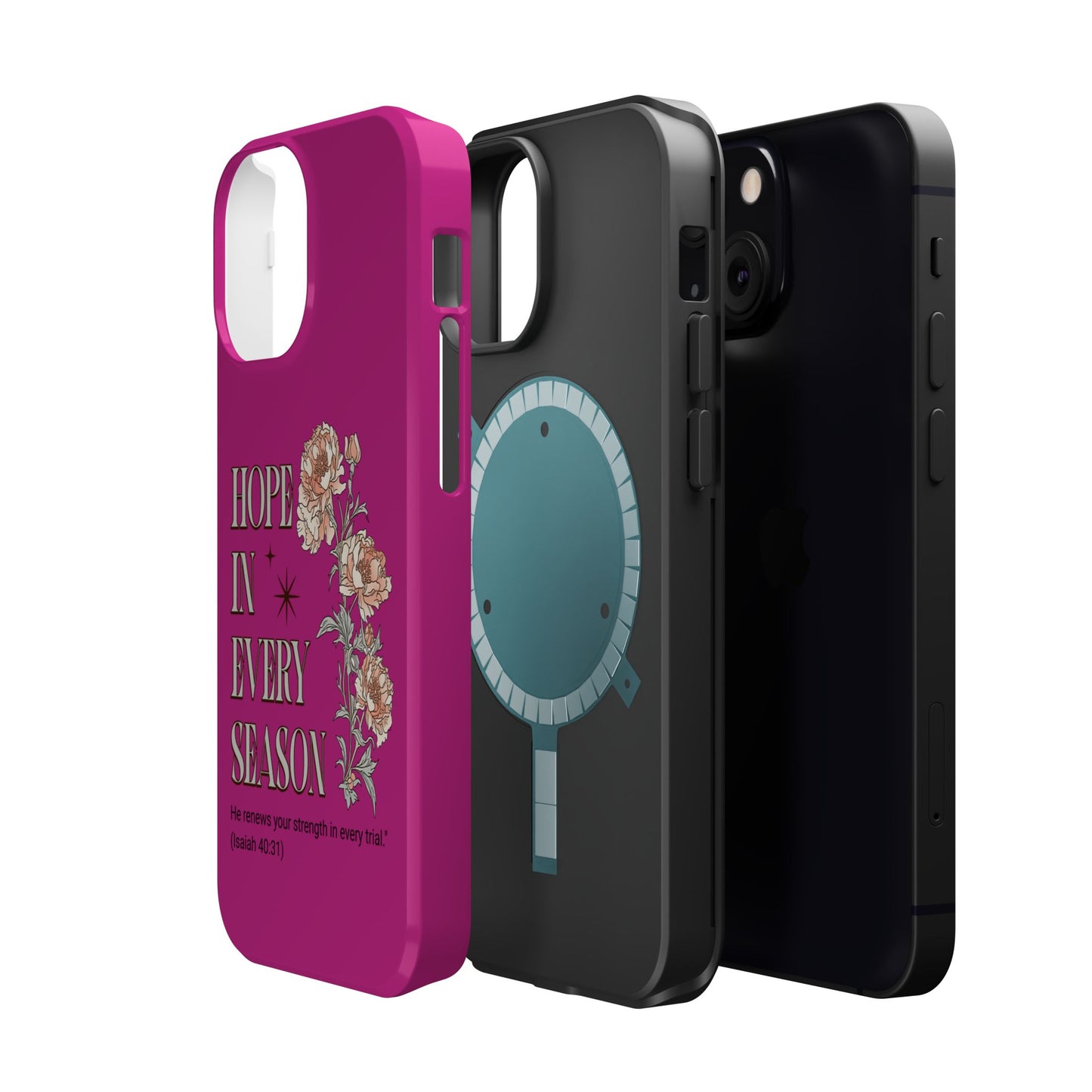 Inspirational Floral Magnetic Tough Case - "Hope in Every Season"