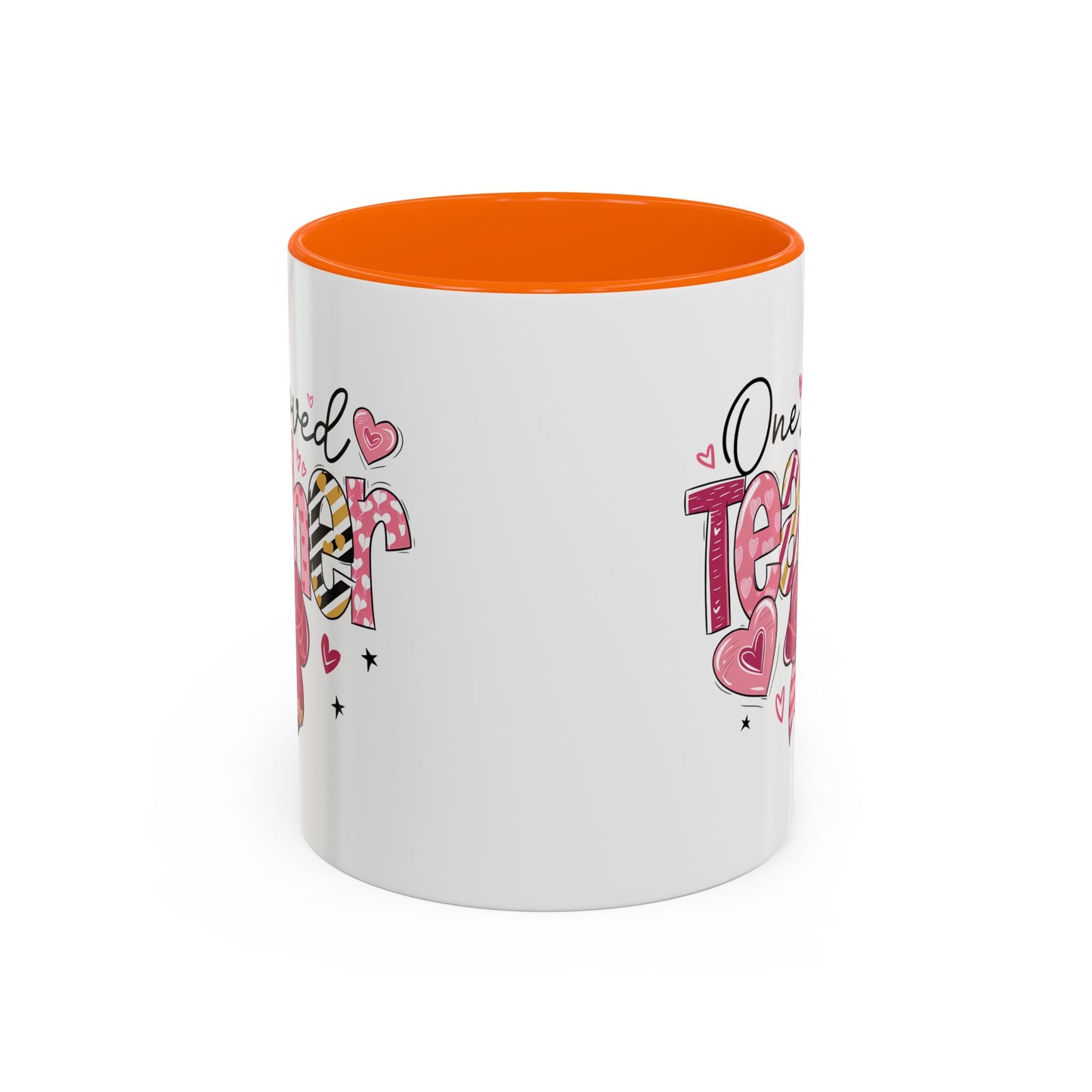 Cute Teacher Coffee Mug - One Loved Teacher Gift, Teacher Appreciation, Back to School, Inspirational Mug, Classroom Decor