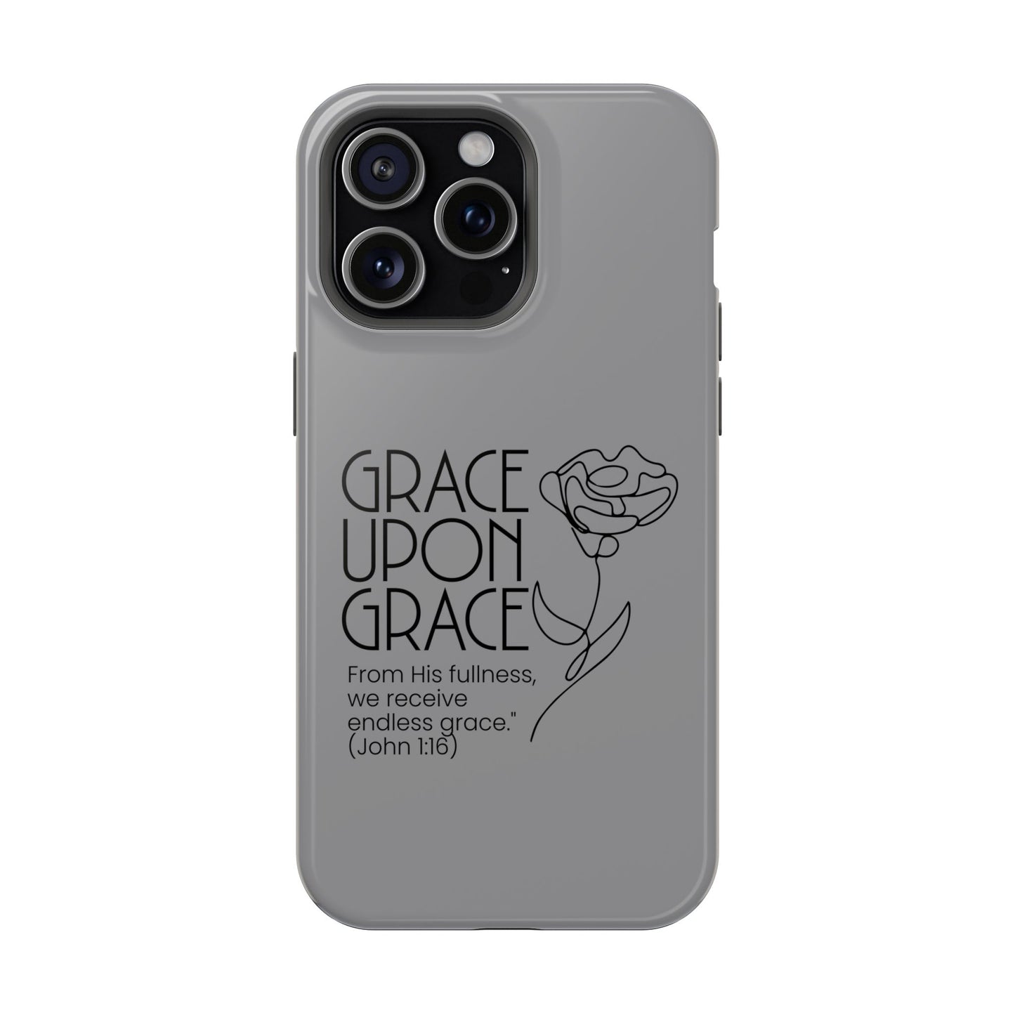 Inspirational Magnetic Phone Case - 'Grace Upon Grace' Design