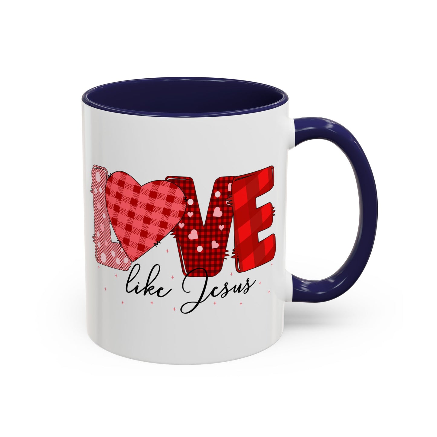 Love Like Jesus Accent Coffee Mug - Perfect Gift for Coffee Lovers, Inspirational Mug for Holidays, Home Décor, Christian Gifts, Home