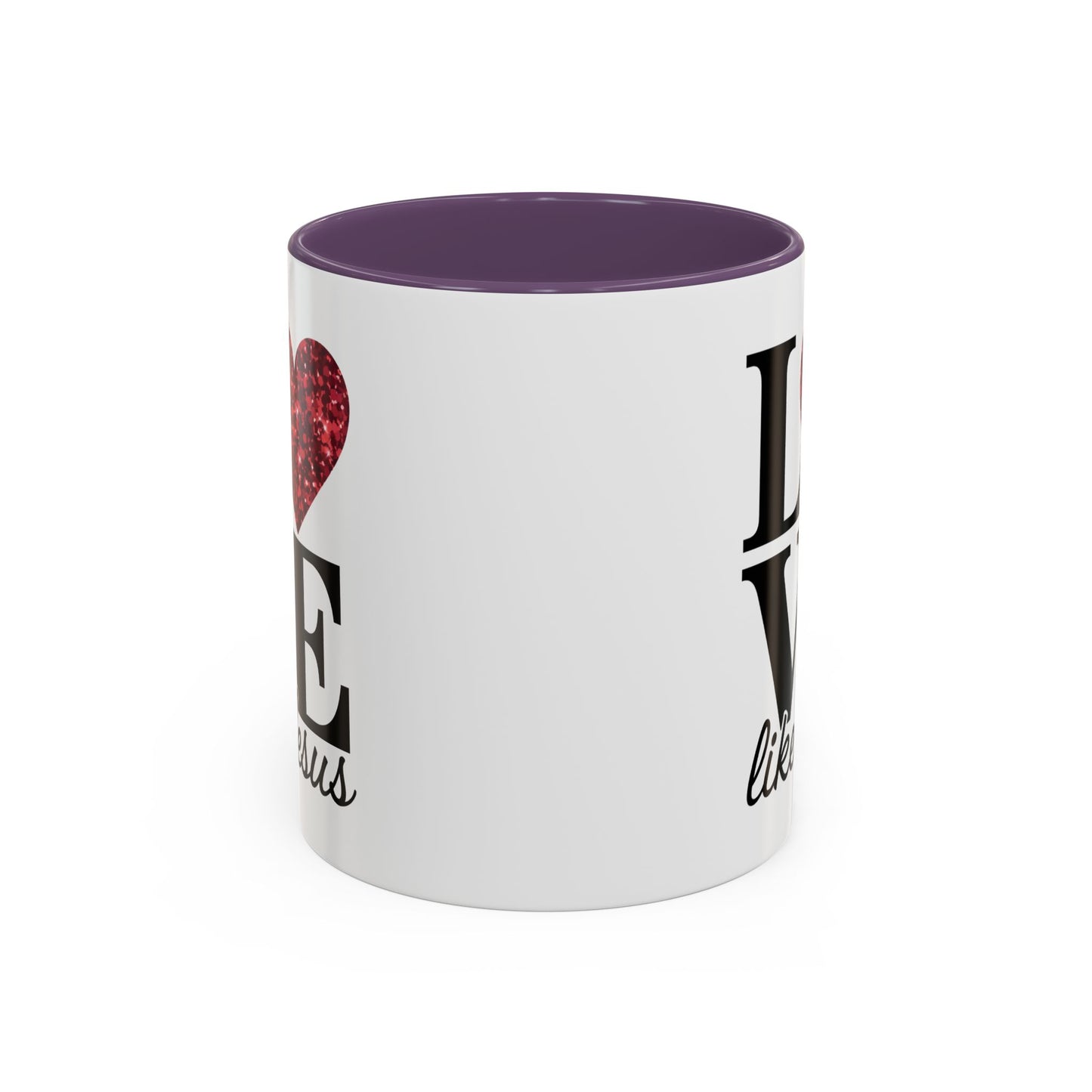 Inspirational Love Mug - Heart Design, Perfect Gift for Christians, Quotes Mug, Coffee Lover's Gift, Decorate Your Kitchen