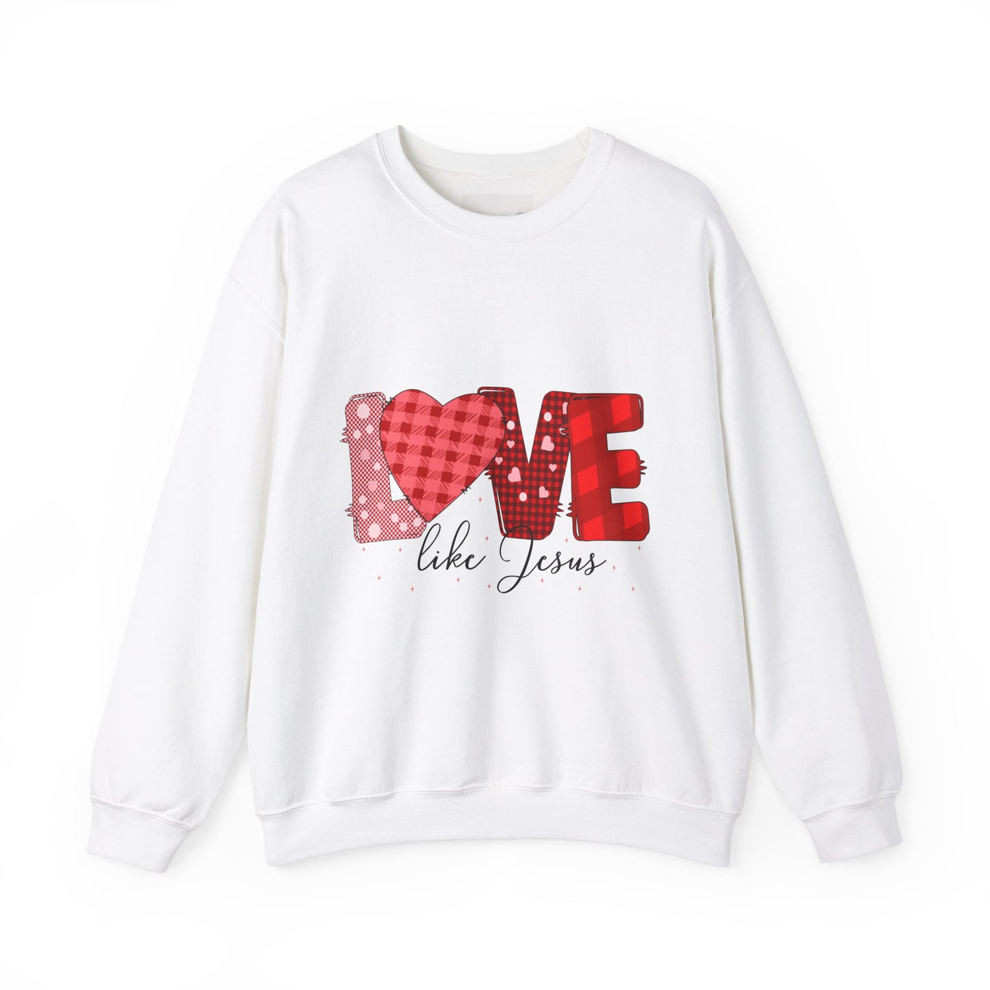 Love Like Jesus Sweatshirt | Cozy Crewneck for Faith & Love | Perfect for Easter, Valentine's Day, Christian Gifts, Casual Wear, Bible Study