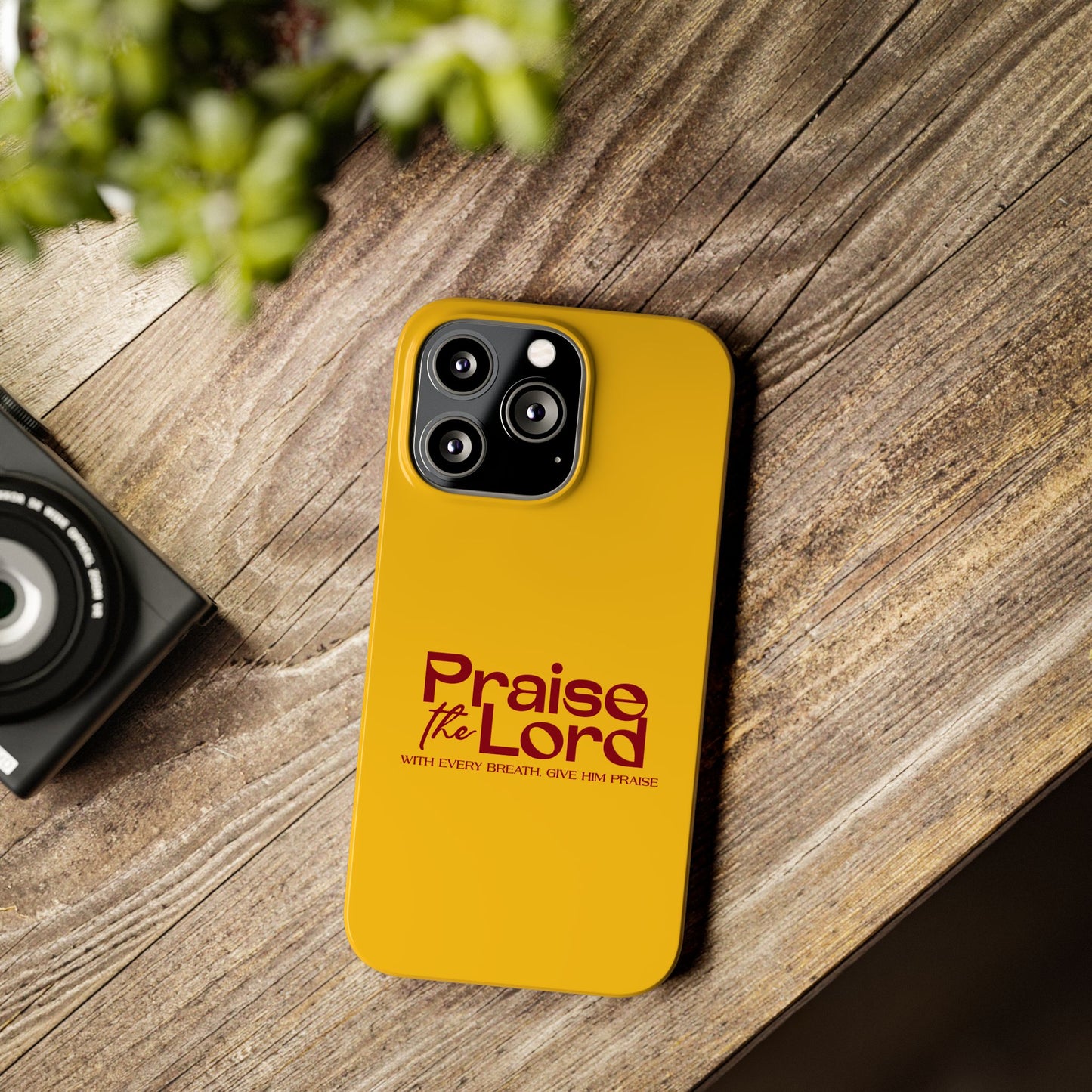 Praise the Lord Slim Phone Case - Inspirational Christian Design