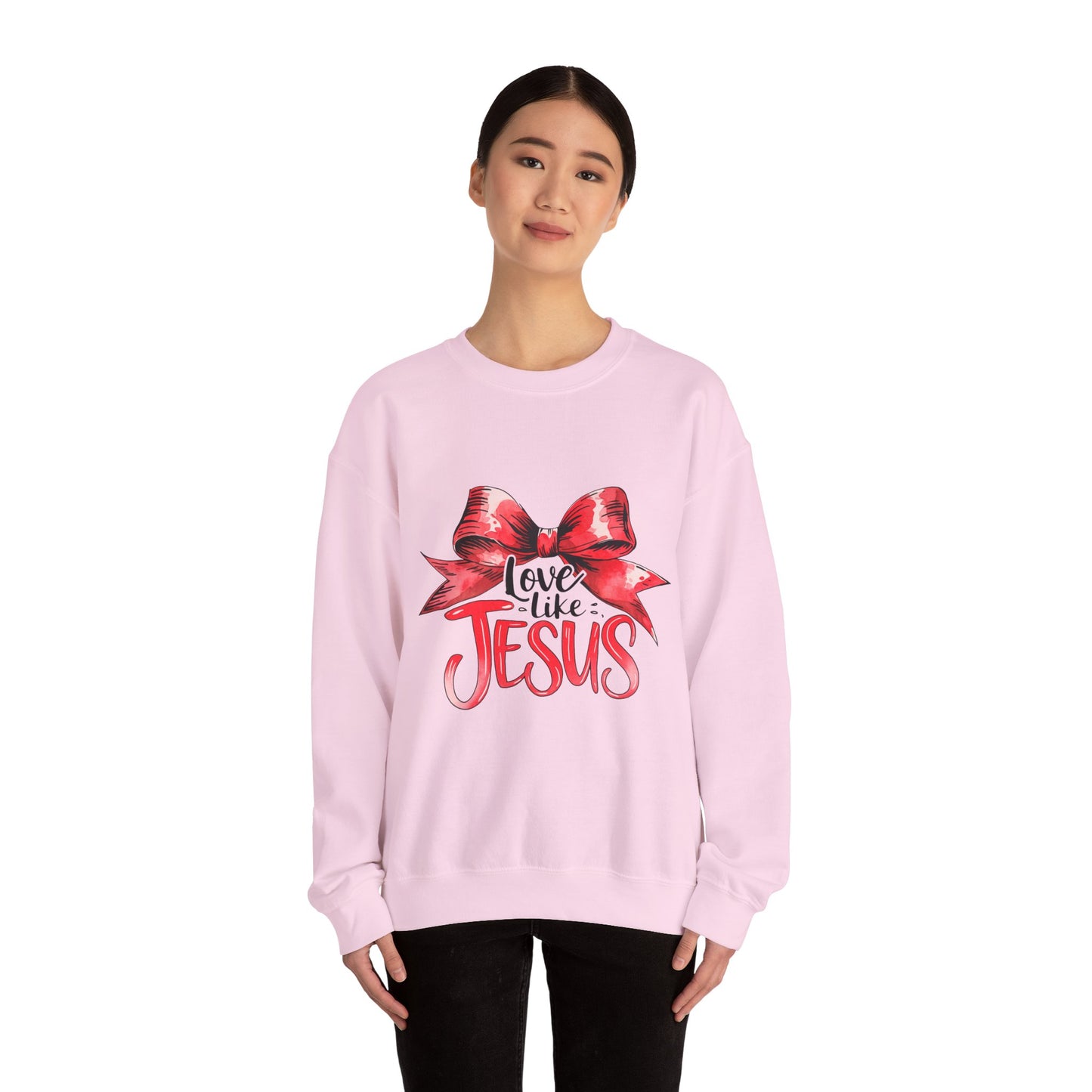 Love Like Jesus Sweatshirt | Inspirational Crewneck | Faith-Based Apparel | Christian Gift | Cozy Church Wear, Religious Motivation,