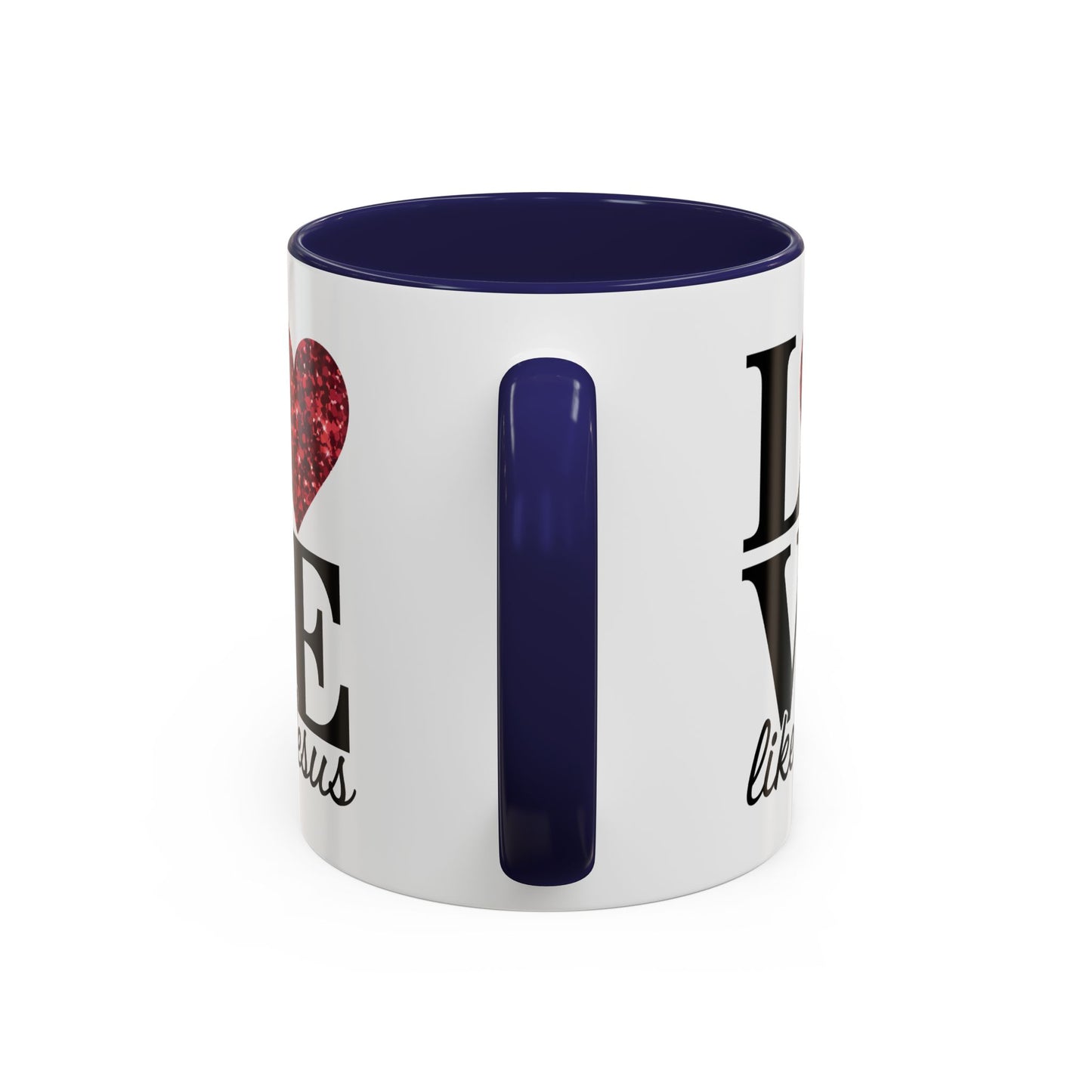 Inspirational Love Mug - Heart Design, Perfect Gift for Christians, Quotes Mug, Coffee Lover's Gift, Decorate Your Kitchen