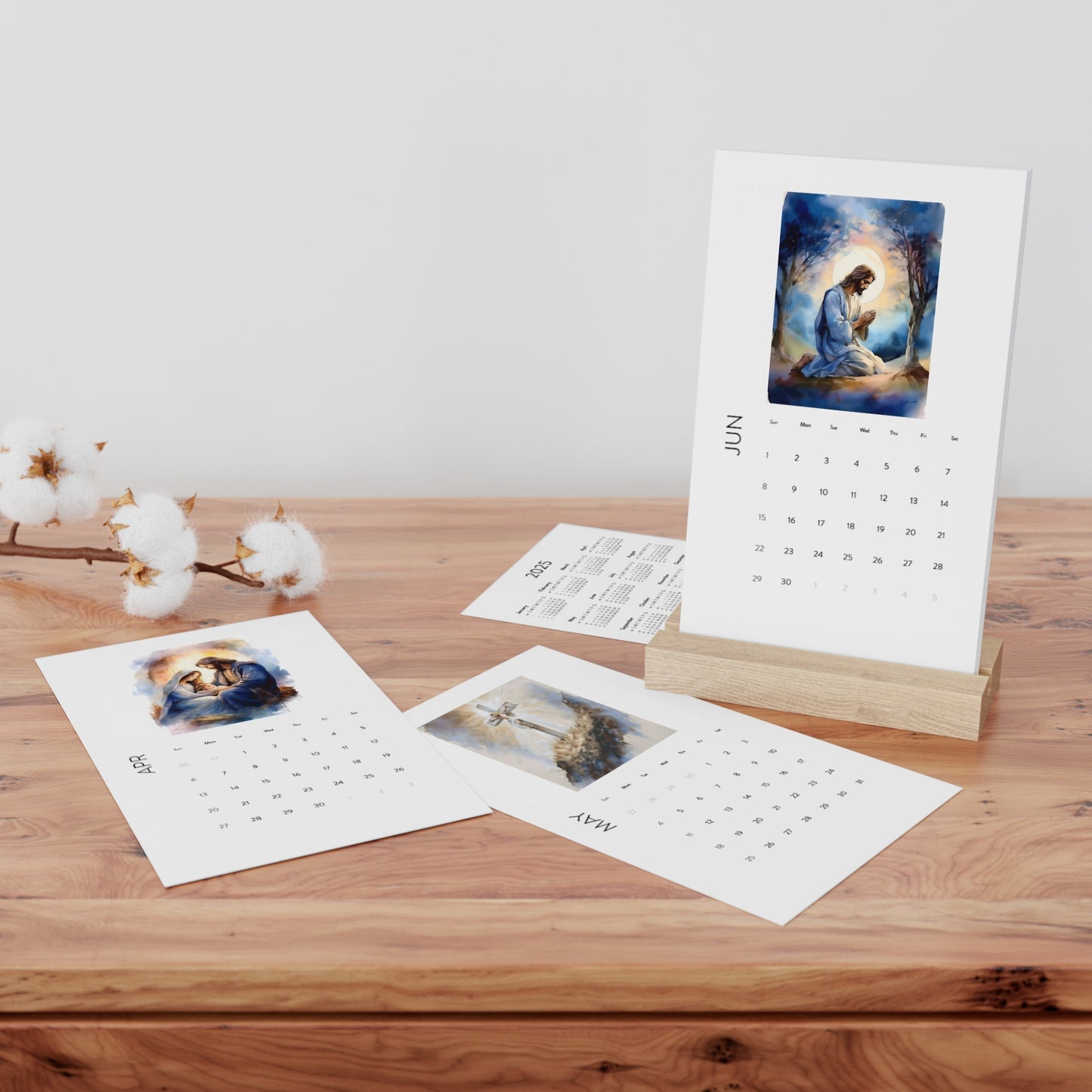 2025 Vertical Desk Calendar, Minimalist Art Calendar, Home Office Decor, Gift for Organizers, Modern Desk Accessory