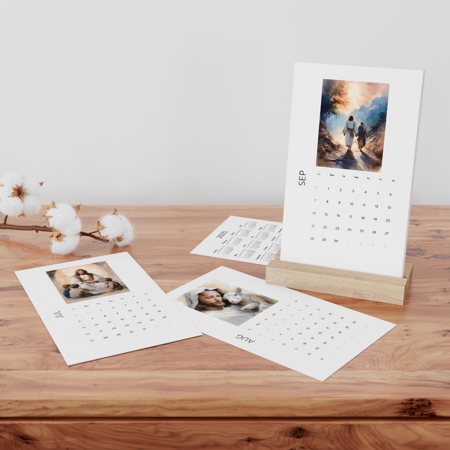 2025 Vertical Desk Calendar, Minimalist Art Calendar, Home Office Decor, Gift for Organizers, Modern Desk Accessory