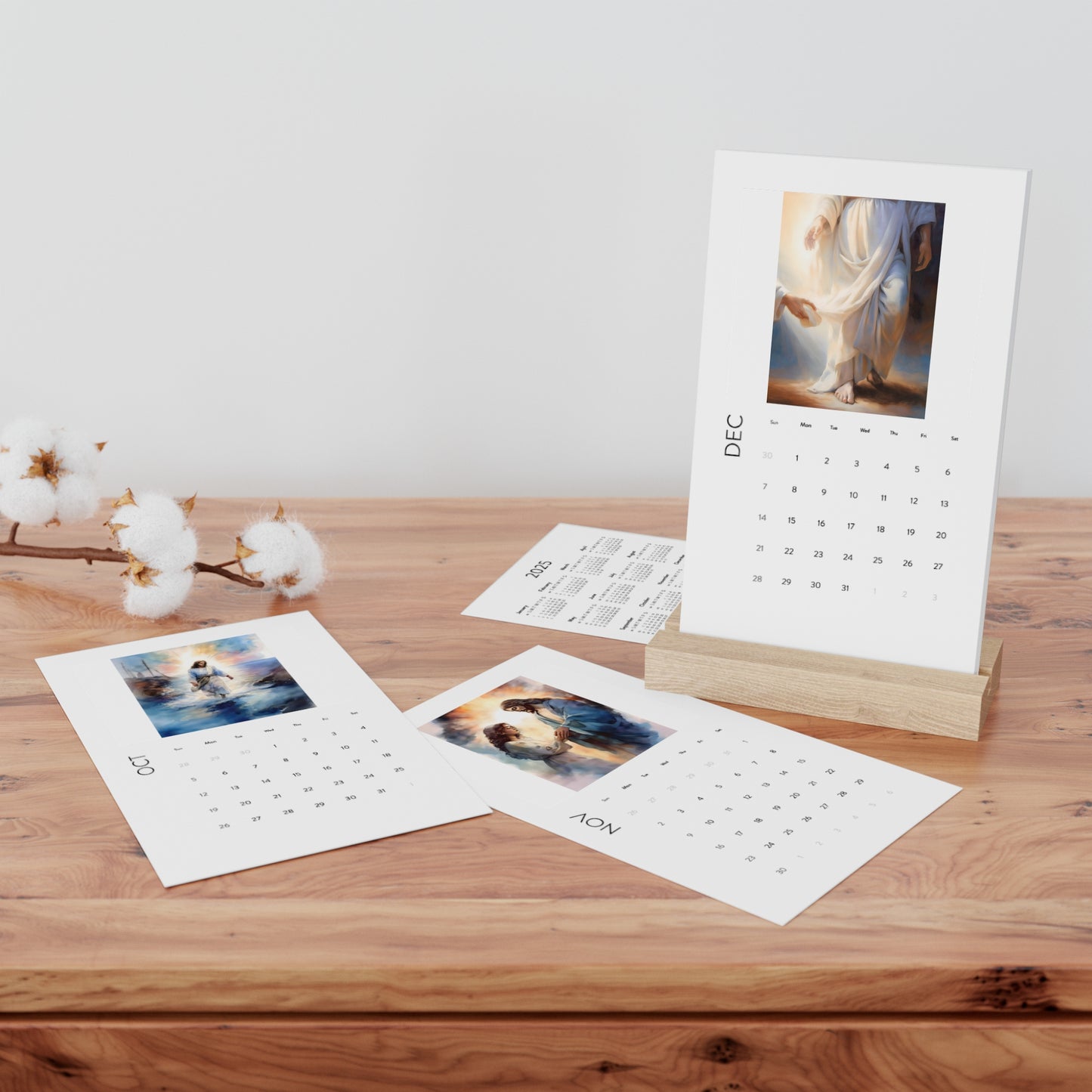 2025 Vertical Desk Calendar, Minimalist Art Calendar, Home Office Decor, Gift for Organizers, Modern Desk Accessory