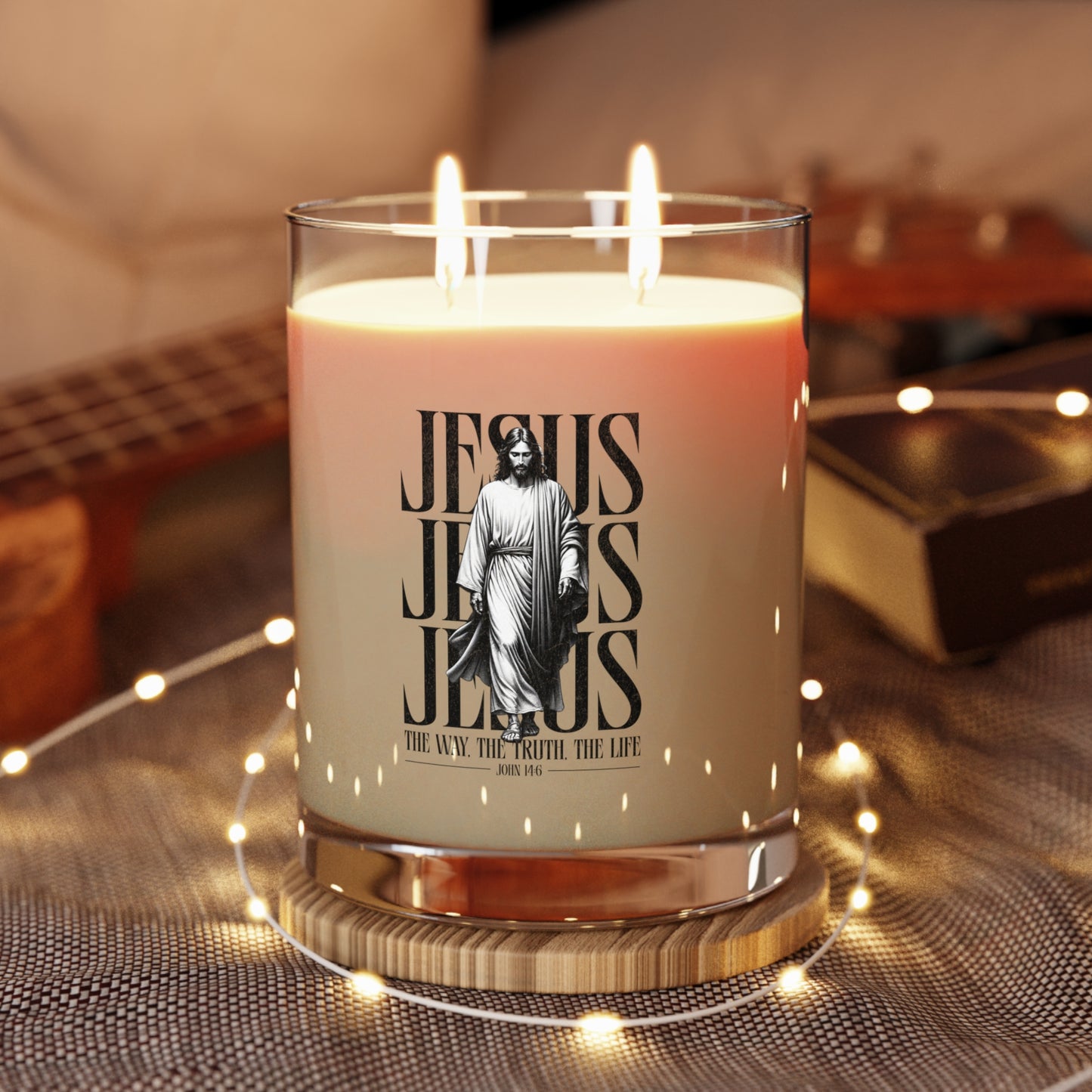 Faith-Inspired Scented Candle - Jesus, Spiritual Gift, Home Decor, Christian Candle, Relaxation, Worship
