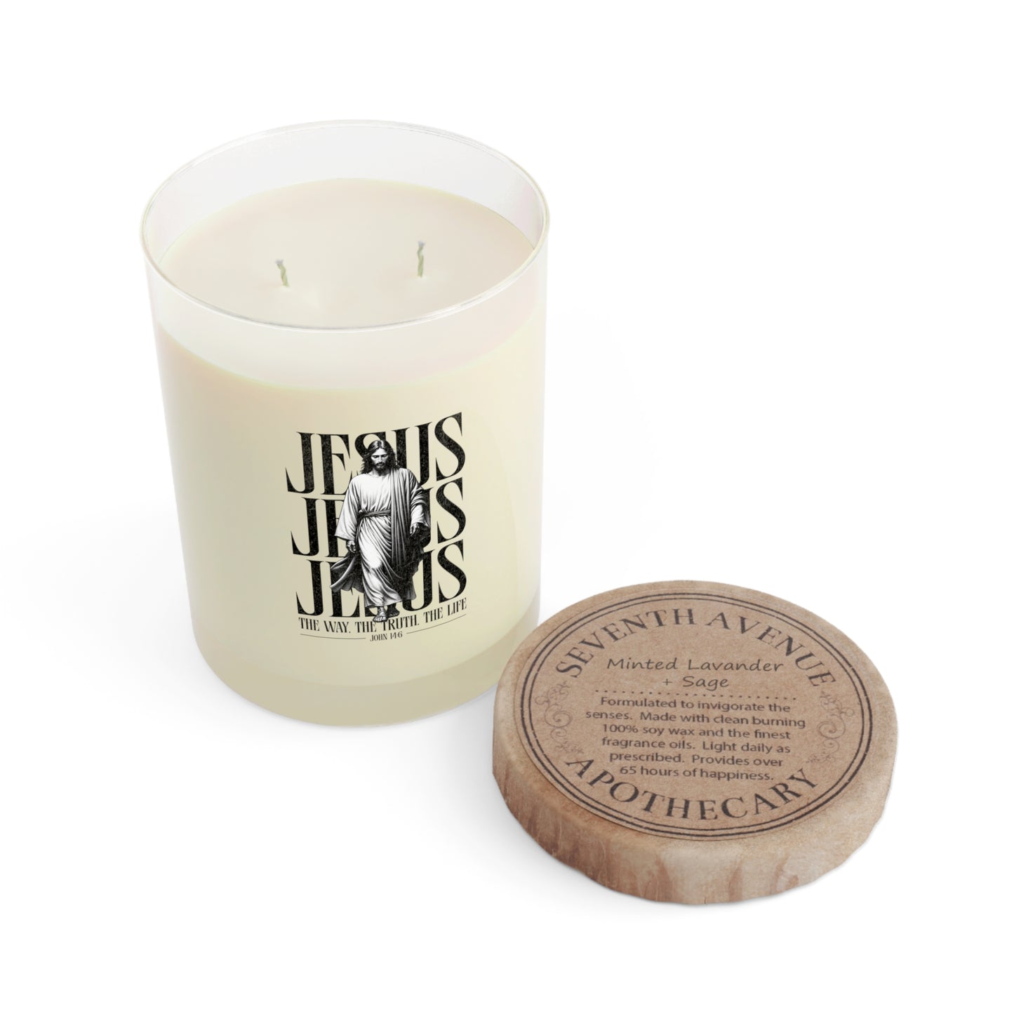 Faith-Inspired Scented Candle - Jesus, Spiritual Gift, Home Decor, Christian Candle, Relaxation, Worship